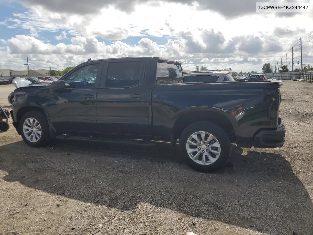 2019 Chevrolet Silverado C1500 Custom VIN: 1GCPWBEF4KZ244447 Lot: 80223094