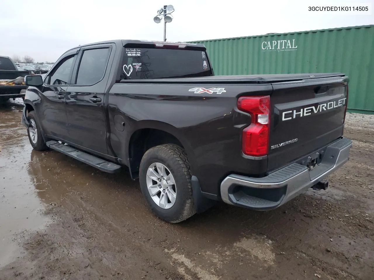 2019 Chevrolet Silverado K1500 Lt VIN: 3GCUYDED1KG114505 Lot: 80227274