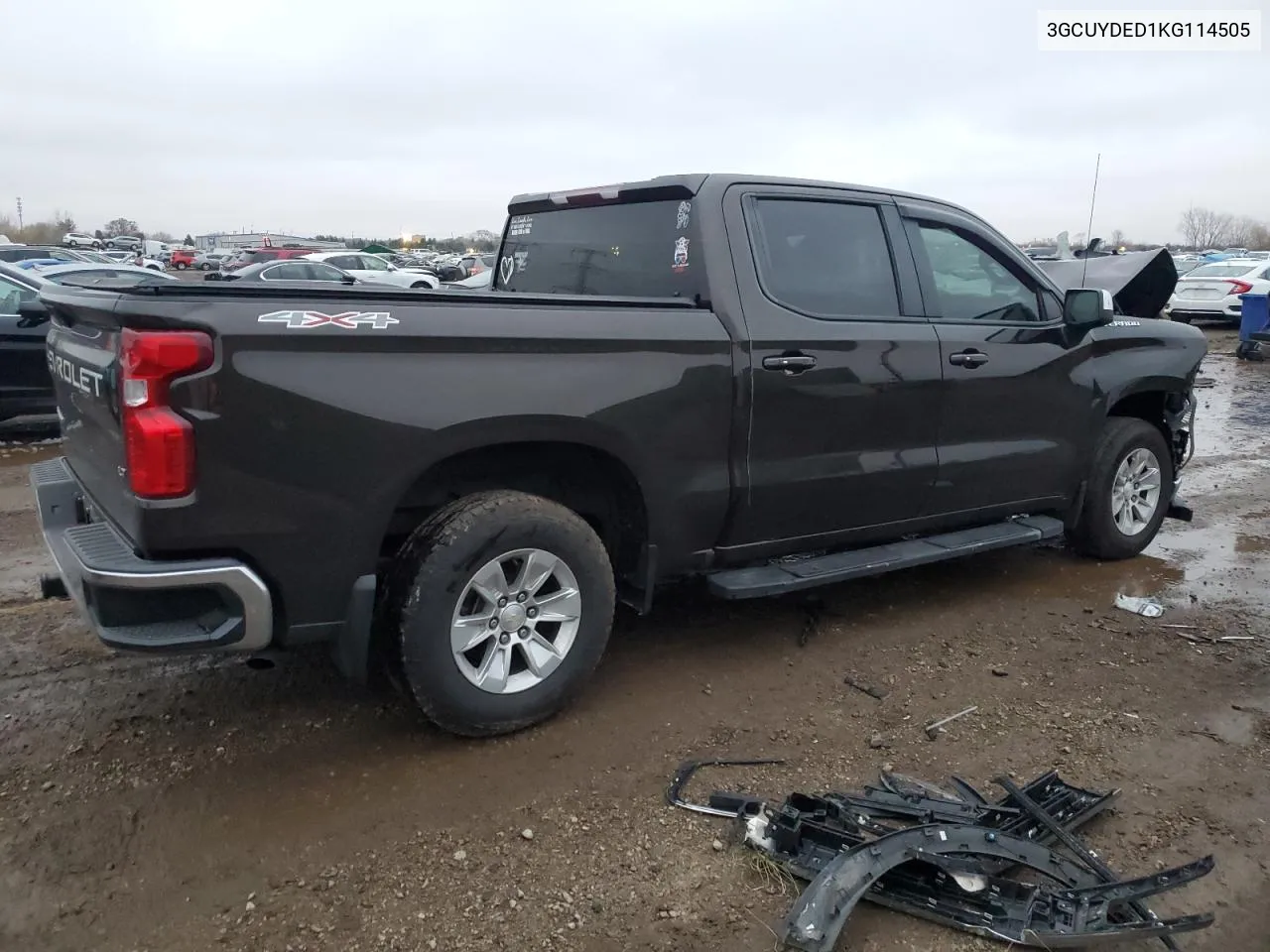 2019 Chevrolet Silverado K1500 Lt VIN: 3GCUYDED1KG114505 Lot: 80227274