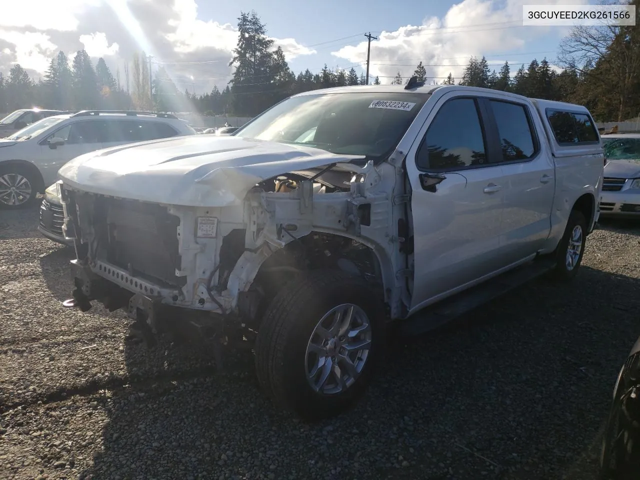 2019 Chevrolet Silverado K1500 Rst VIN: 3GCUYEED2KG261566 Lot: 80832234