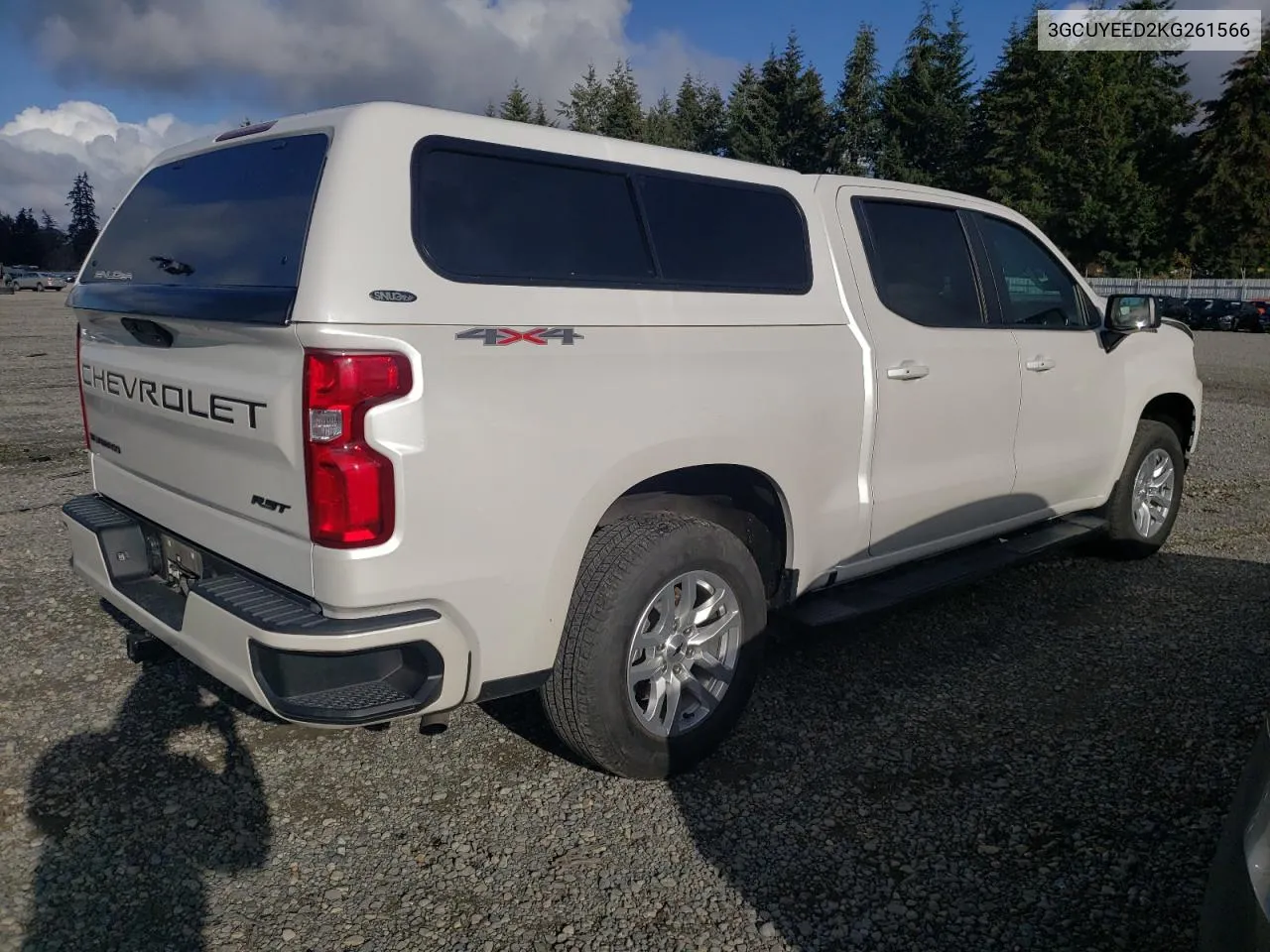 2019 Chevrolet Silverado K1500 Rst VIN: 3GCUYEED2KG261566 Lot: 80832234