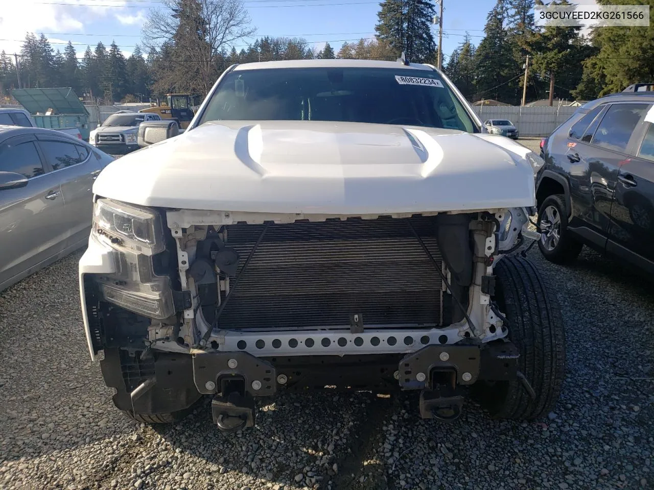 2019 Chevrolet Silverado K1500 Rst VIN: 3GCUYEED2KG261566 Lot: 80832234