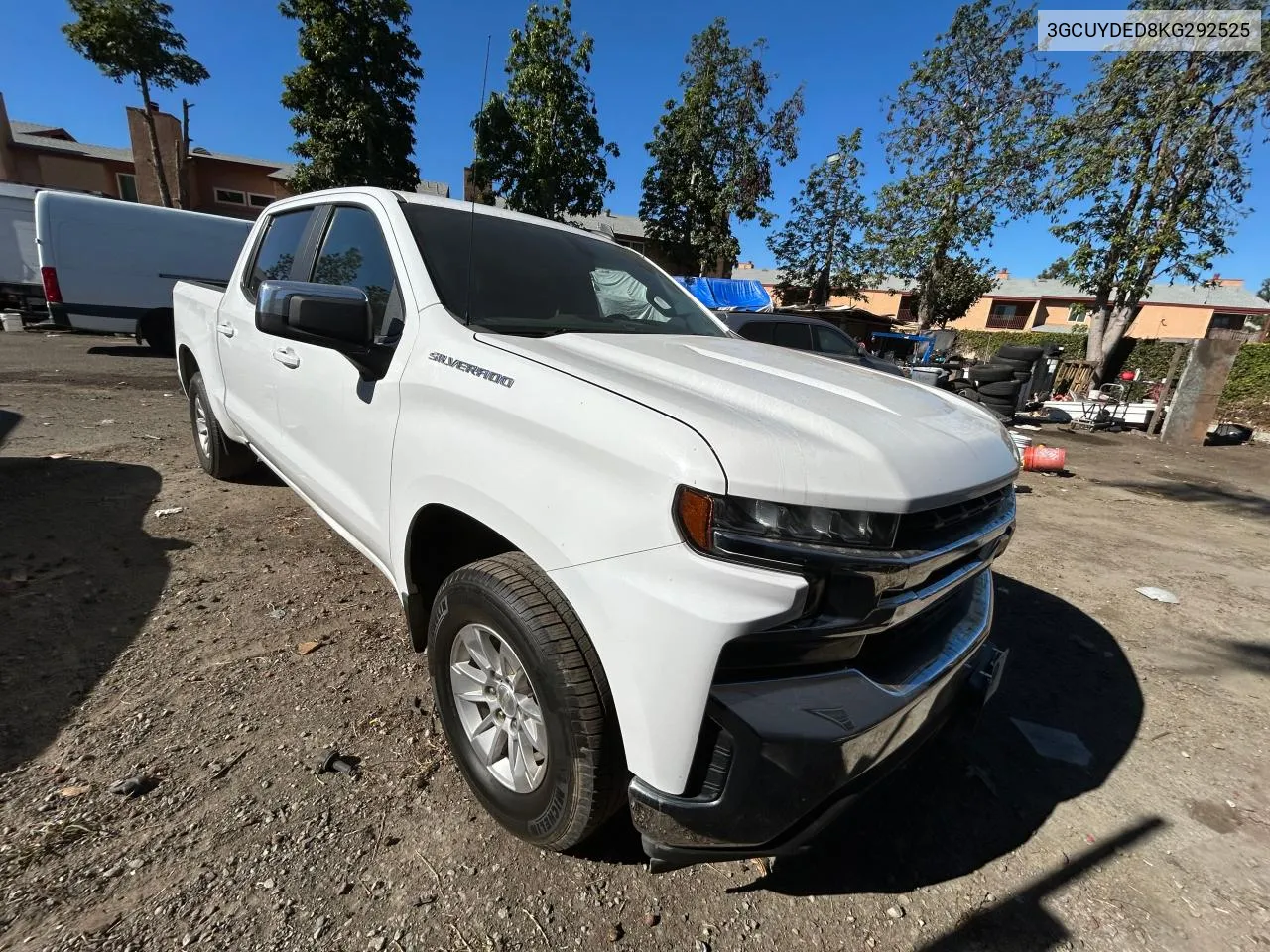 2019 Chevrolet Silverado K1500 Lt VIN: 3GCUYDED8KG292525 Lot: 80928444