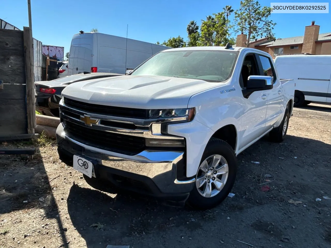 2019 Chevrolet Silverado K1500 Lt VIN: 3GCUYDED8KG292525 Lot: 80928444