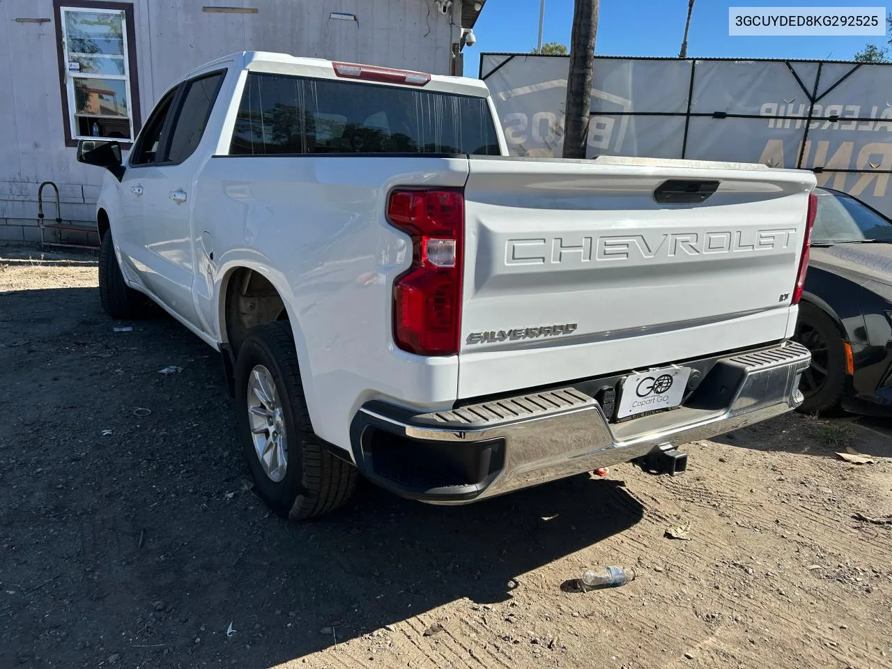 2019 Chevrolet Silverado K1500 Lt VIN: 3GCUYDED8KG292525 Lot: 80928444