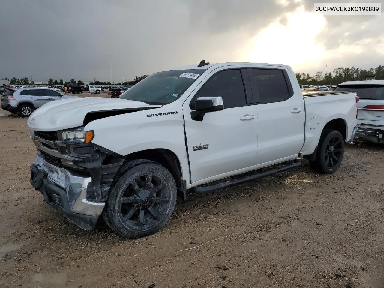 2019 Chevrolet Silverado C1500 Lt VIN: 3GCPWCEK3KG199889 Lot: 80973804