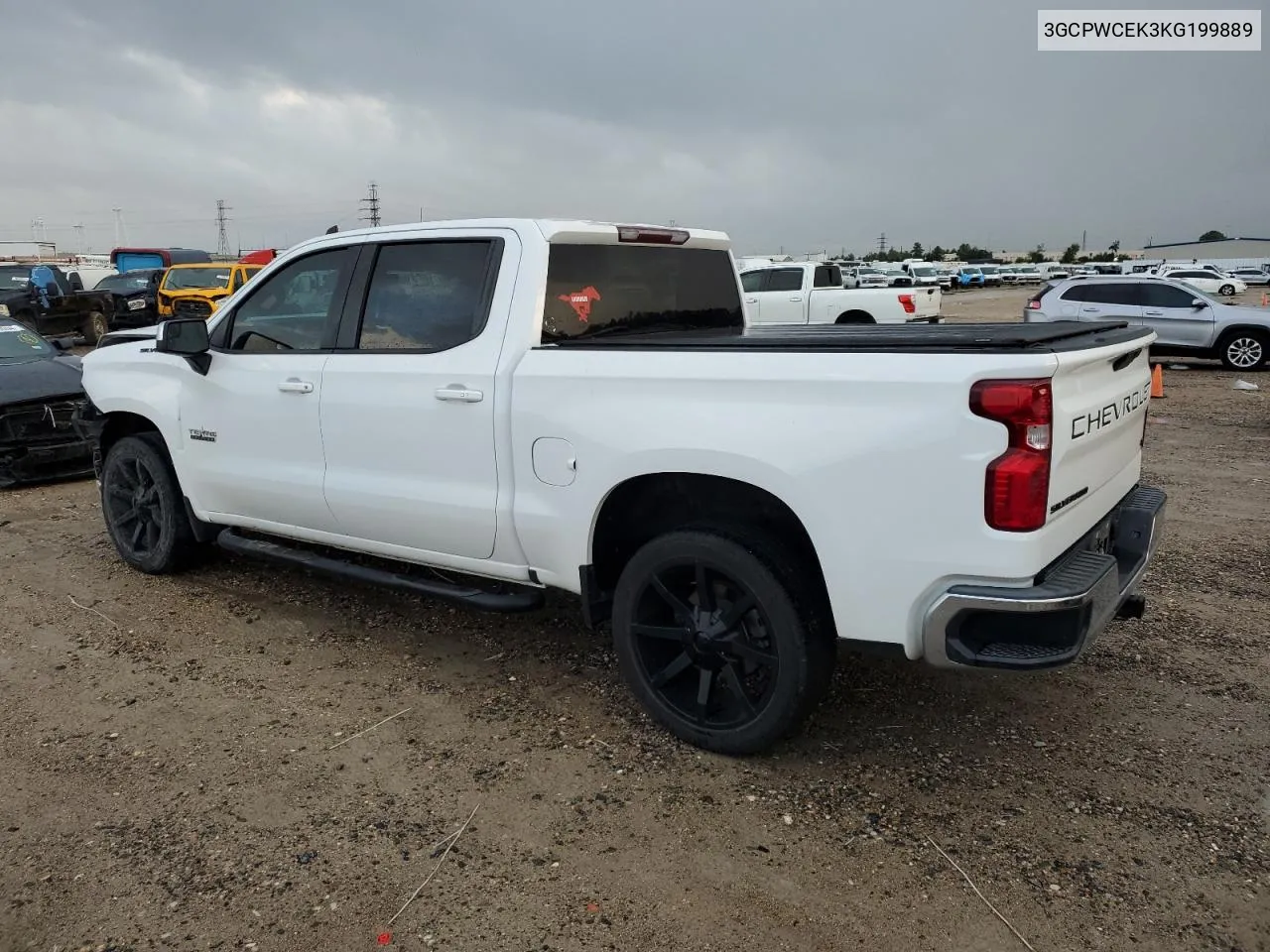 2019 Chevrolet Silverado C1500 Lt VIN: 3GCPWCEK3KG199889 Lot: 80973804