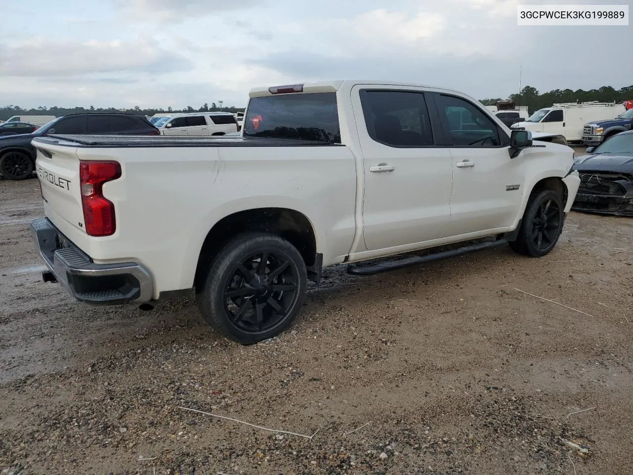 2019 Chevrolet Silverado C1500 Lt VIN: 3GCPWCEK3KG199889 Lot: 80973804