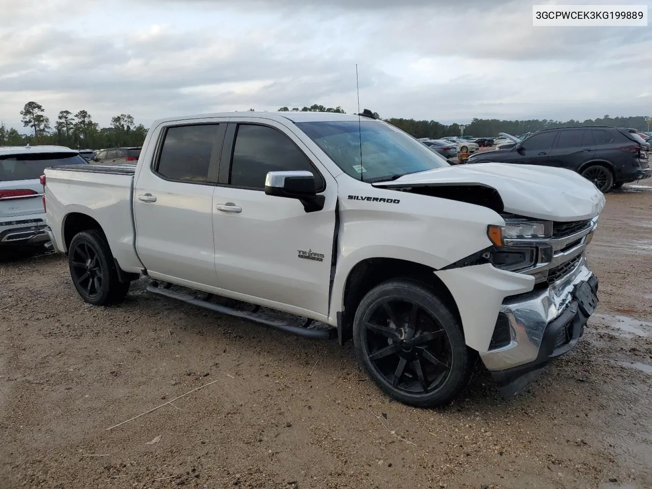 2019 Chevrolet Silverado C1500 Lt VIN: 3GCPWCEK3KG199889 Lot: 80973804