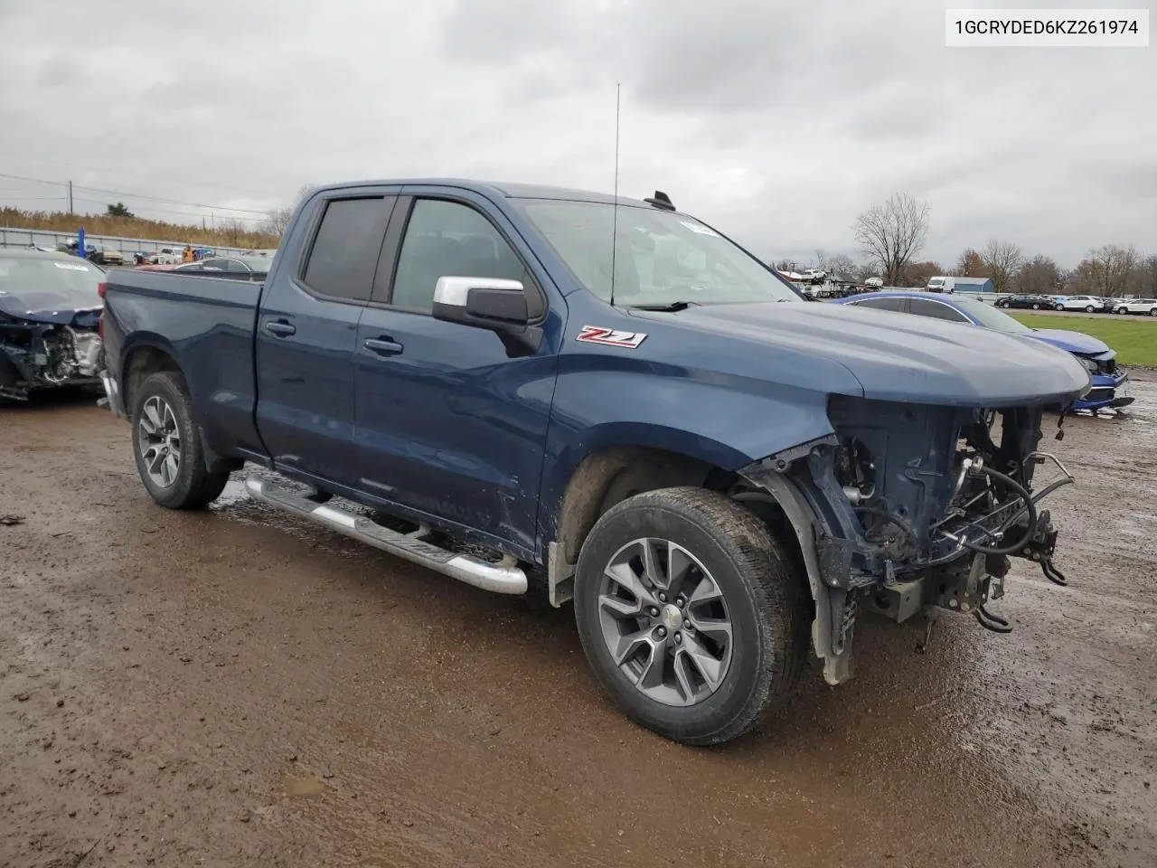 2019 Chevrolet Silverado K1500 Lt VIN: 1GCRYDED6KZ261974 Lot: 81112524