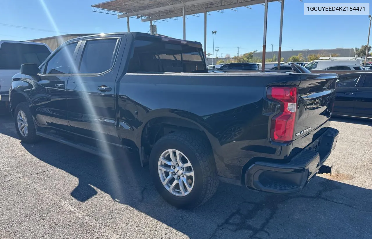 2019 Chevrolet Silverado K1500 Rst VIN: 1GCUYEED4KZ154471 Lot: 81313704