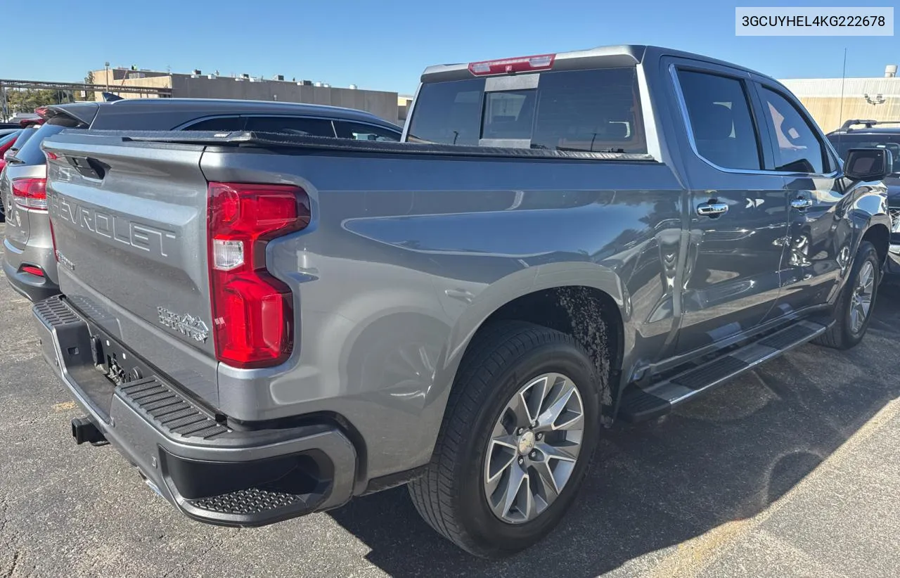 2019 Chevrolet Silverado K1500 High Country VIN: 3GCUYHEL4KG222678 Lot: 81317944