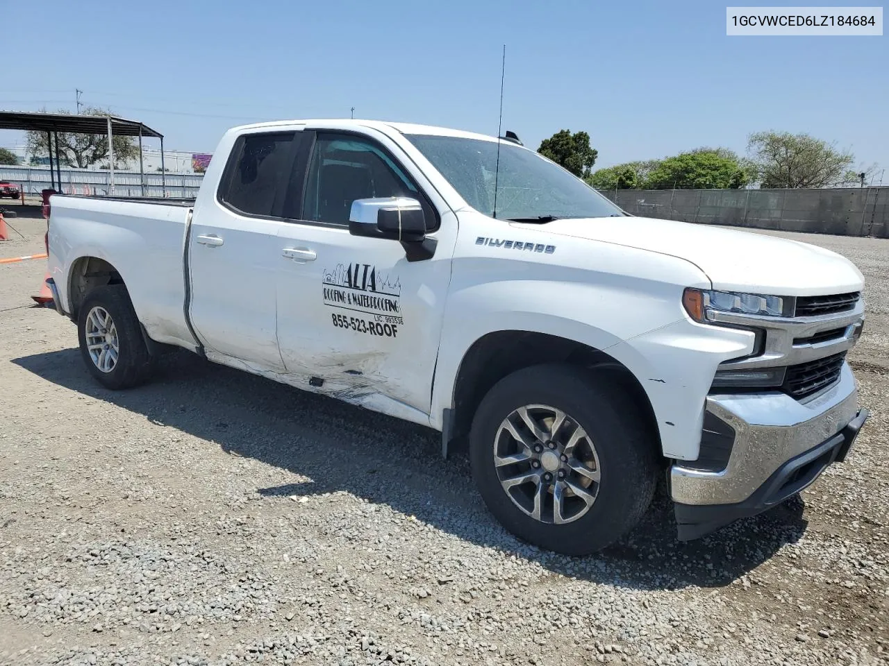 2020 Chevrolet Silverado C1500 Lt VIN: 1GCVWCED6LZ184684 Lot: 59085174