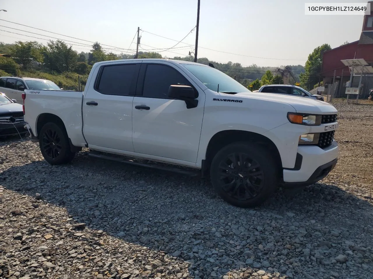 2020 Chevrolet Silverado K1500 Custom VIN: 1GCPYBEH1LZ124649 Lot: 64847524