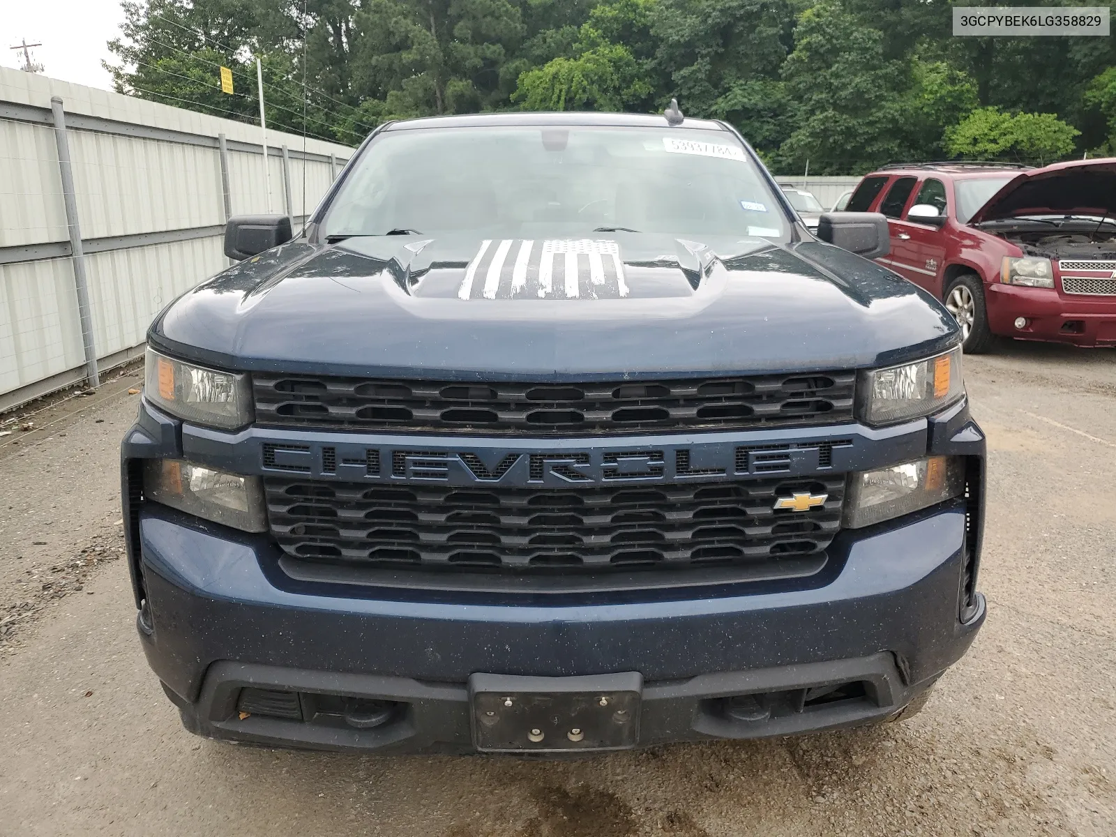 2020 Chevrolet Silverado K1500 Custom VIN: 3GCPYBEK6LG358829 Lot: 67712854