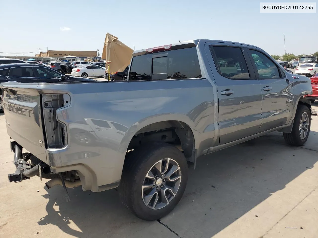 2020 Chevrolet Silverado K1500 Lt VIN: 3GCUYDED2LG143755 Lot: 68332164