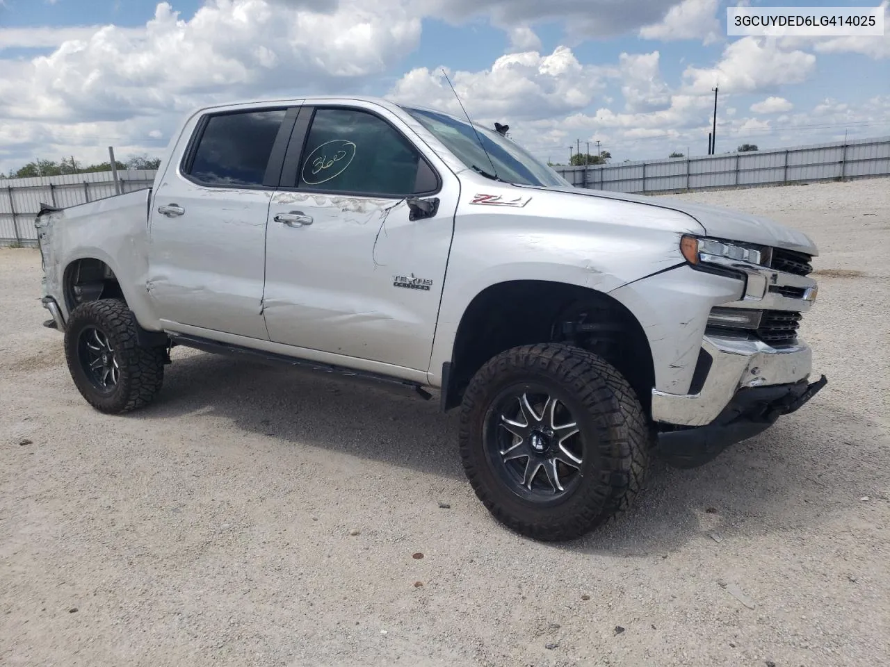 2020 Chevrolet Silverado K1500 Lt VIN: 3GCUYDED6LG414025 Lot: 68662724