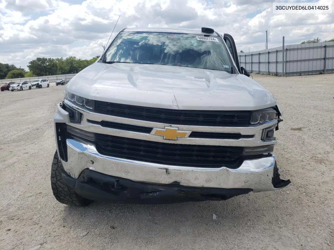 2020 Chevrolet Silverado K1500 Lt VIN: 3GCUYDED6LG414025 Lot: 68662724