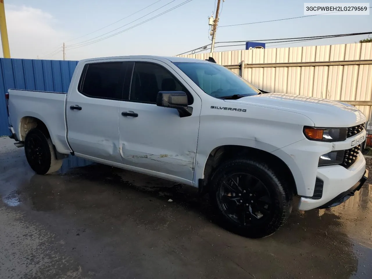 2020 Chevrolet Silverado C1500 Custom VIN: 3GCPWBEH2LG279569 Lot: 68819194