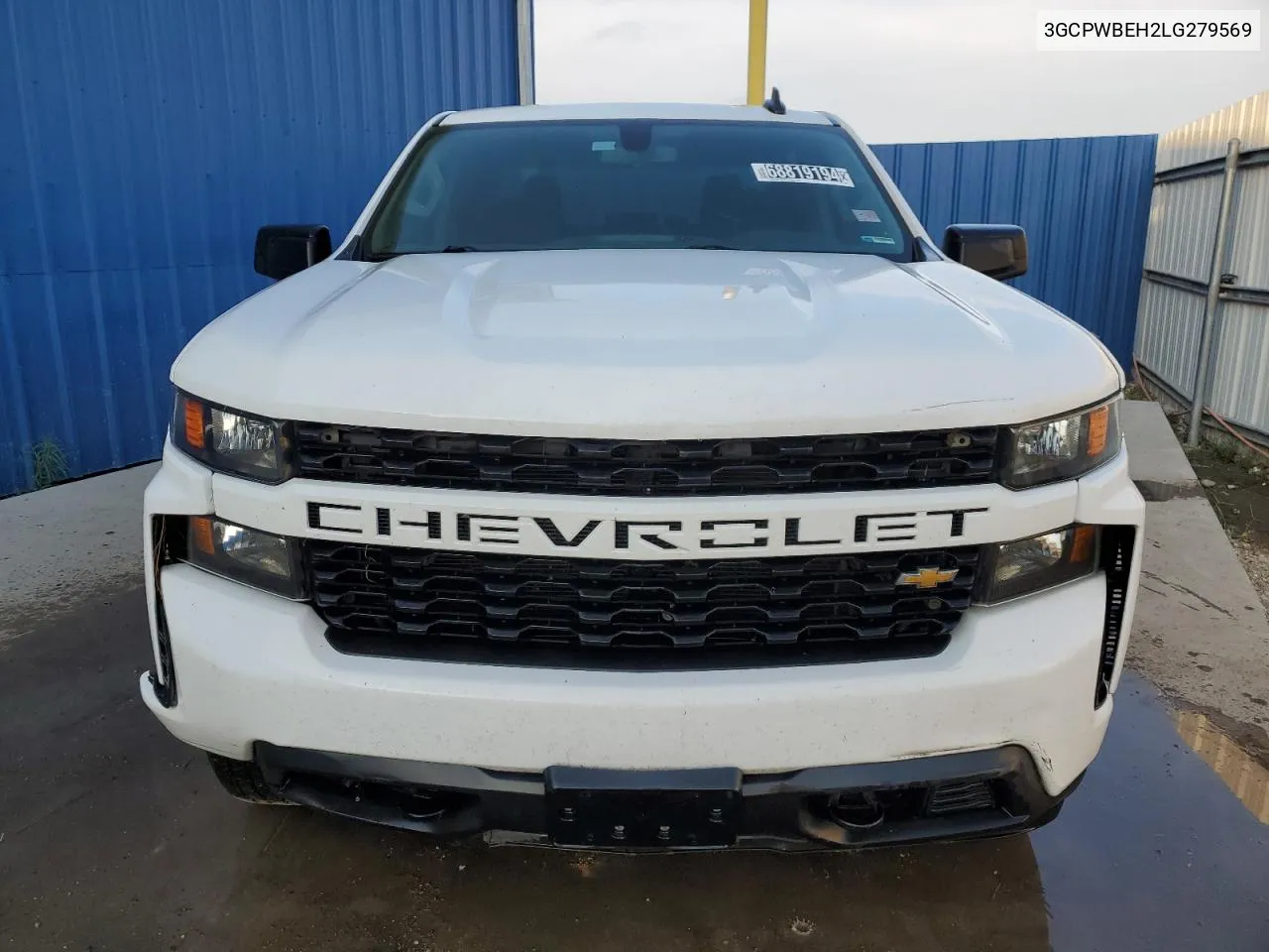 2020 Chevrolet Silverado C1500 Custom VIN: 3GCPWBEH2LG279569 Lot: 68819194