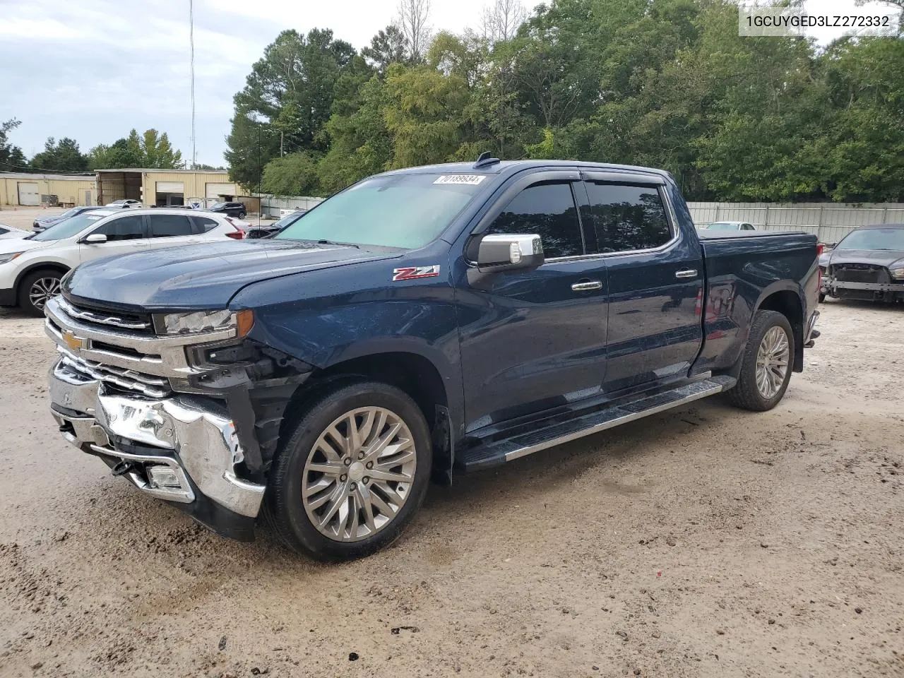 2020 Chevrolet Silverado K1500 Ltz VIN: 1GCUYGED3LZ272332 Lot: 70189934