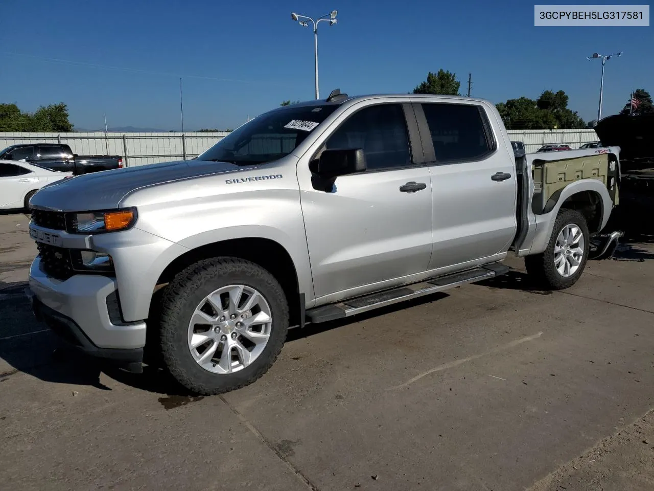 2020 Chevrolet Silverado K1500 Custom VIN: 3GCPYBEH5LG317581 Lot: 70279644