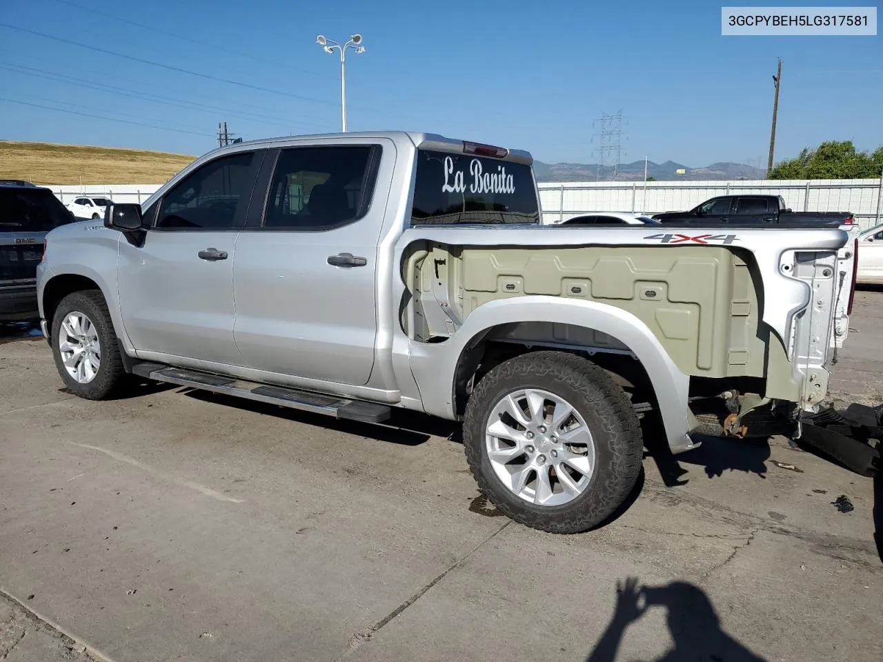 2020 Chevrolet Silverado K1500 Custom VIN: 3GCPYBEH5LG317581 Lot: 70279644