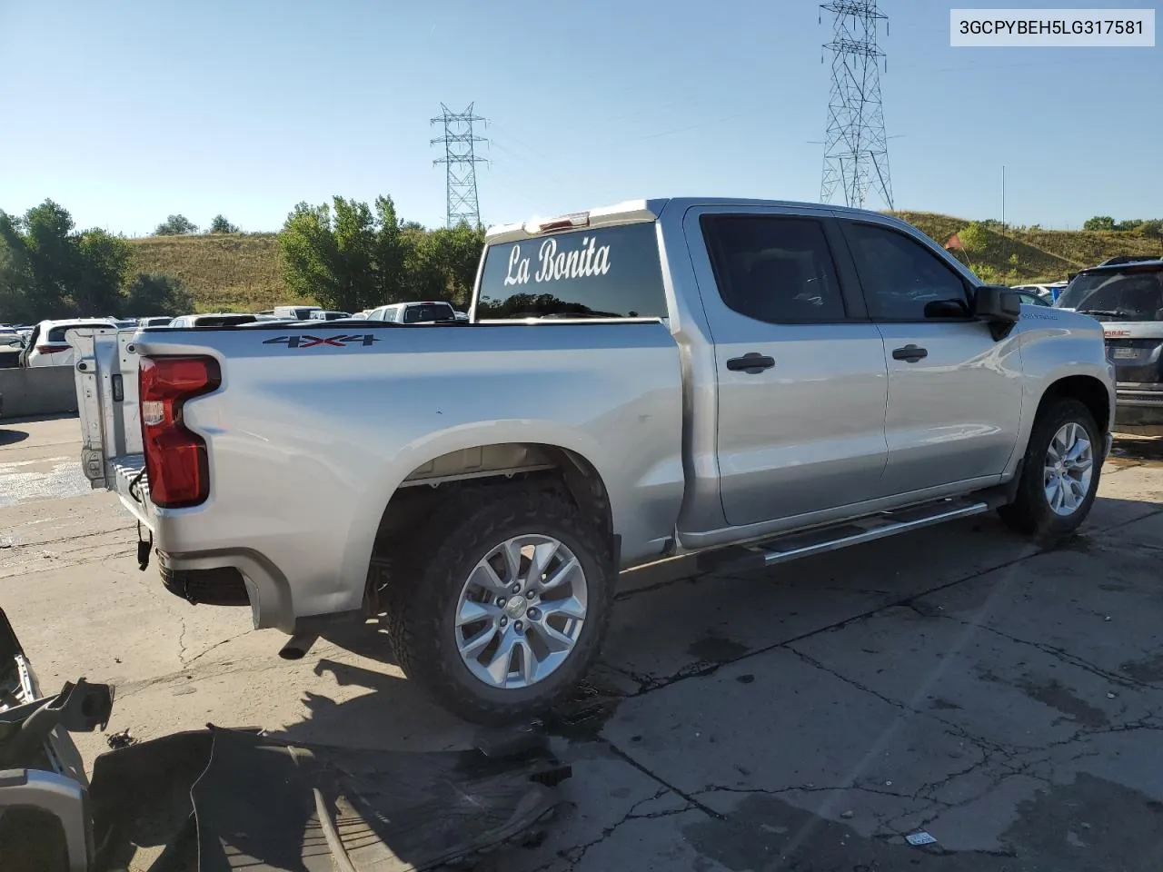 2020 Chevrolet Silverado K1500 Custom VIN: 3GCPYBEH5LG317581 Lot: 70279644