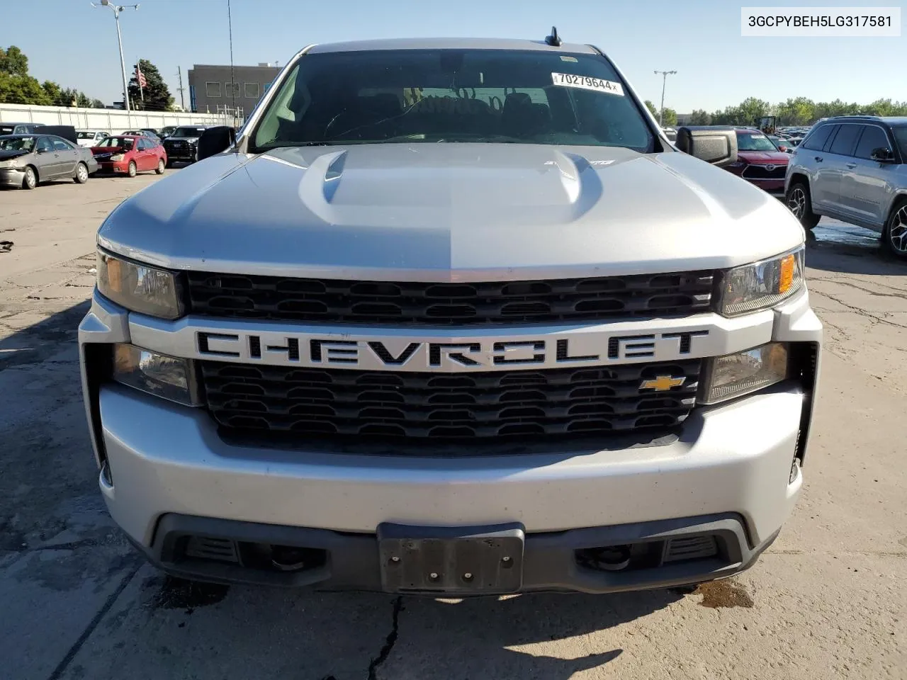 2020 Chevrolet Silverado K1500 Custom VIN: 3GCPYBEH5LG317581 Lot: 70279644