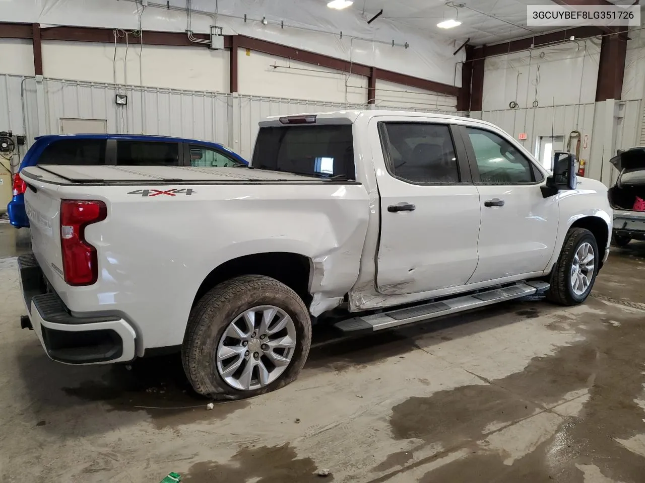 2020 Chevrolet Silverado K1500 Custom VIN: 3GCUYBEF8LG351726 Lot: 70389994