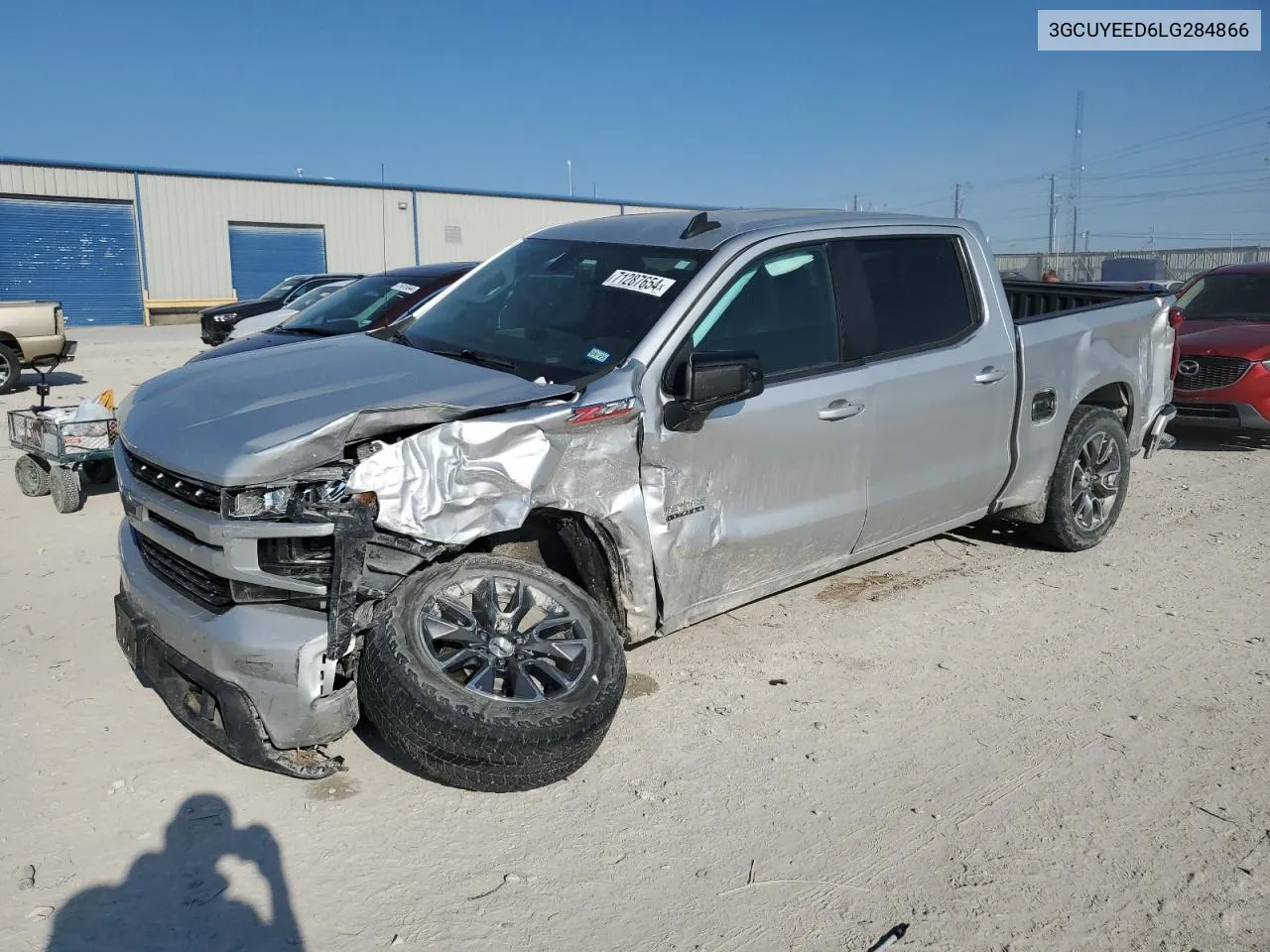 2020 Chevrolet Silverado K1500 Rst VIN: 3GCUYEED6LG284866 Lot: 71287654