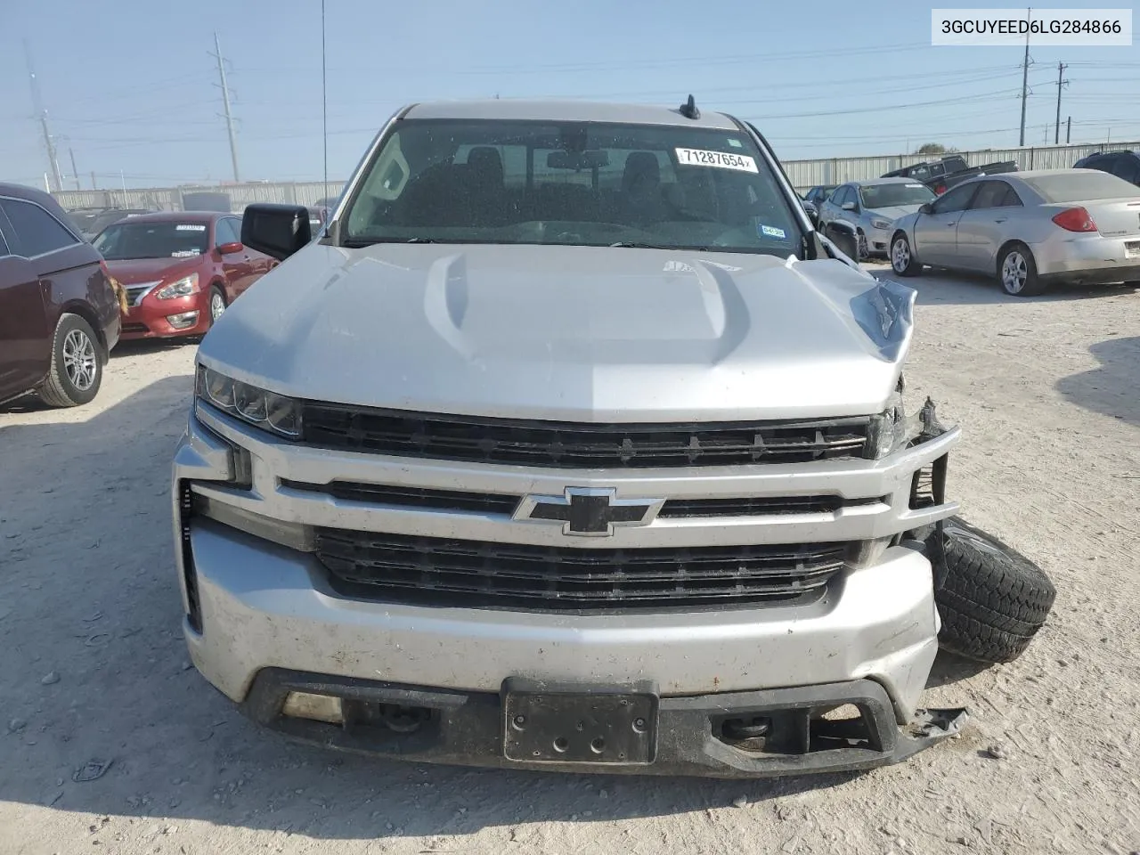 2020 Chevrolet Silverado K1500 Rst VIN: 3GCUYEED6LG284866 Lot: 71287654