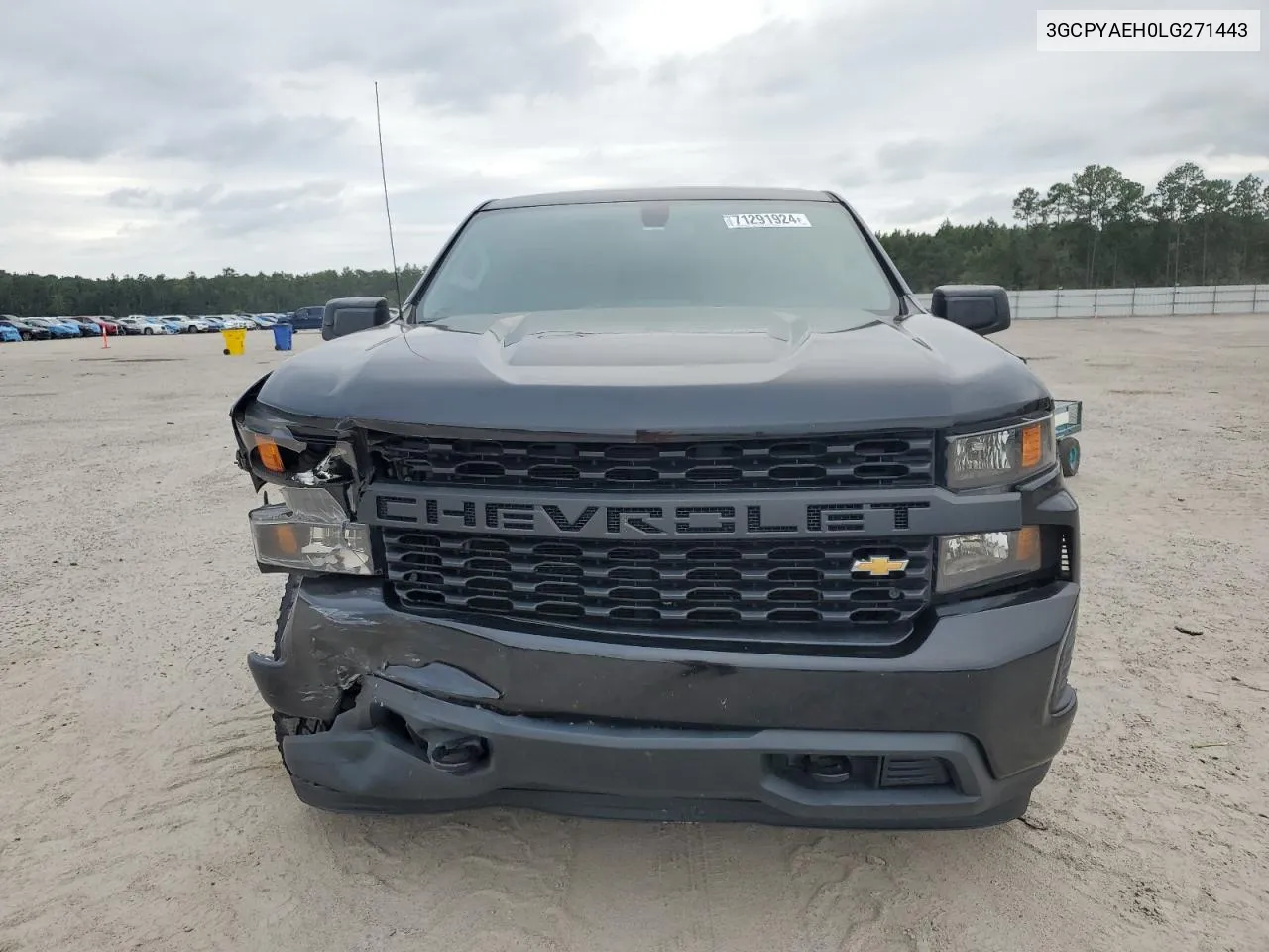 2020 Chevrolet Silverado K1500 VIN: 3GCPYAEH0LG271443 Lot: 71291924