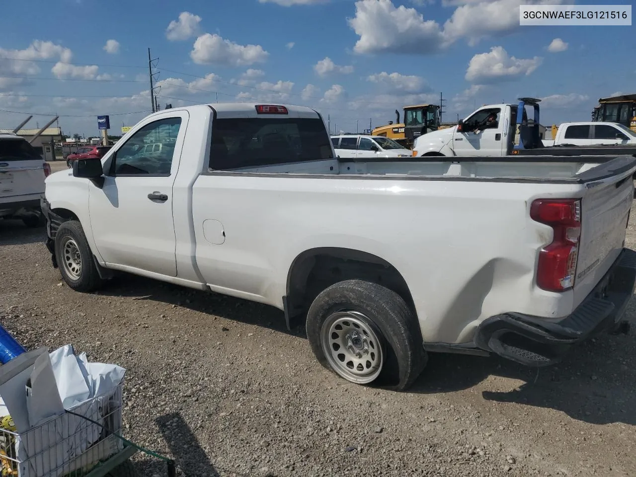 2020 Chevrolet Silverado C1500 VIN: 3GCNWAEF3LG121516 Lot: 71546564