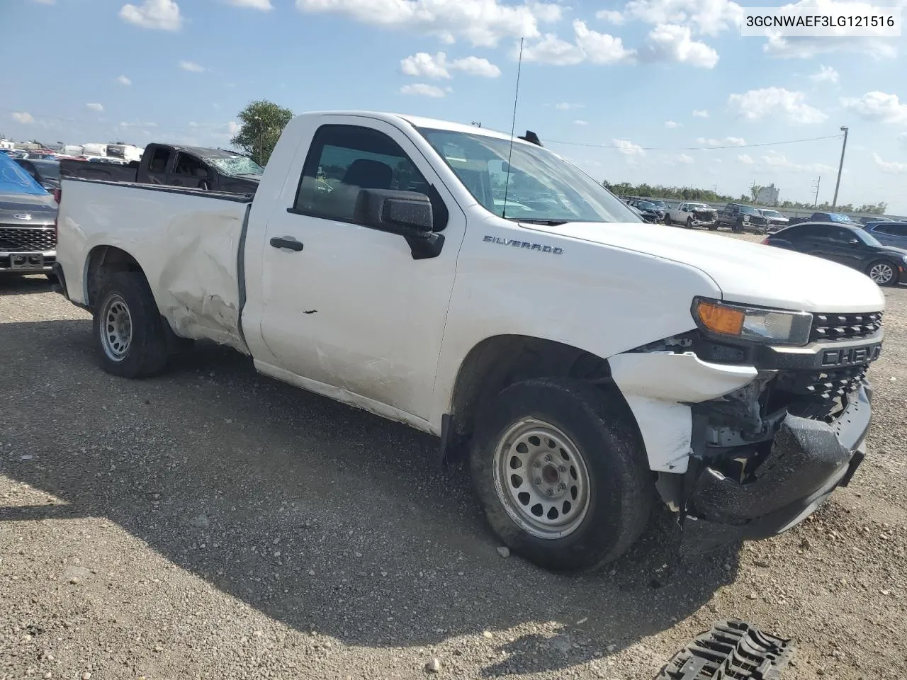 2020 Chevrolet Silverado C1500 VIN: 3GCNWAEF3LG121516 Lot: 71546564