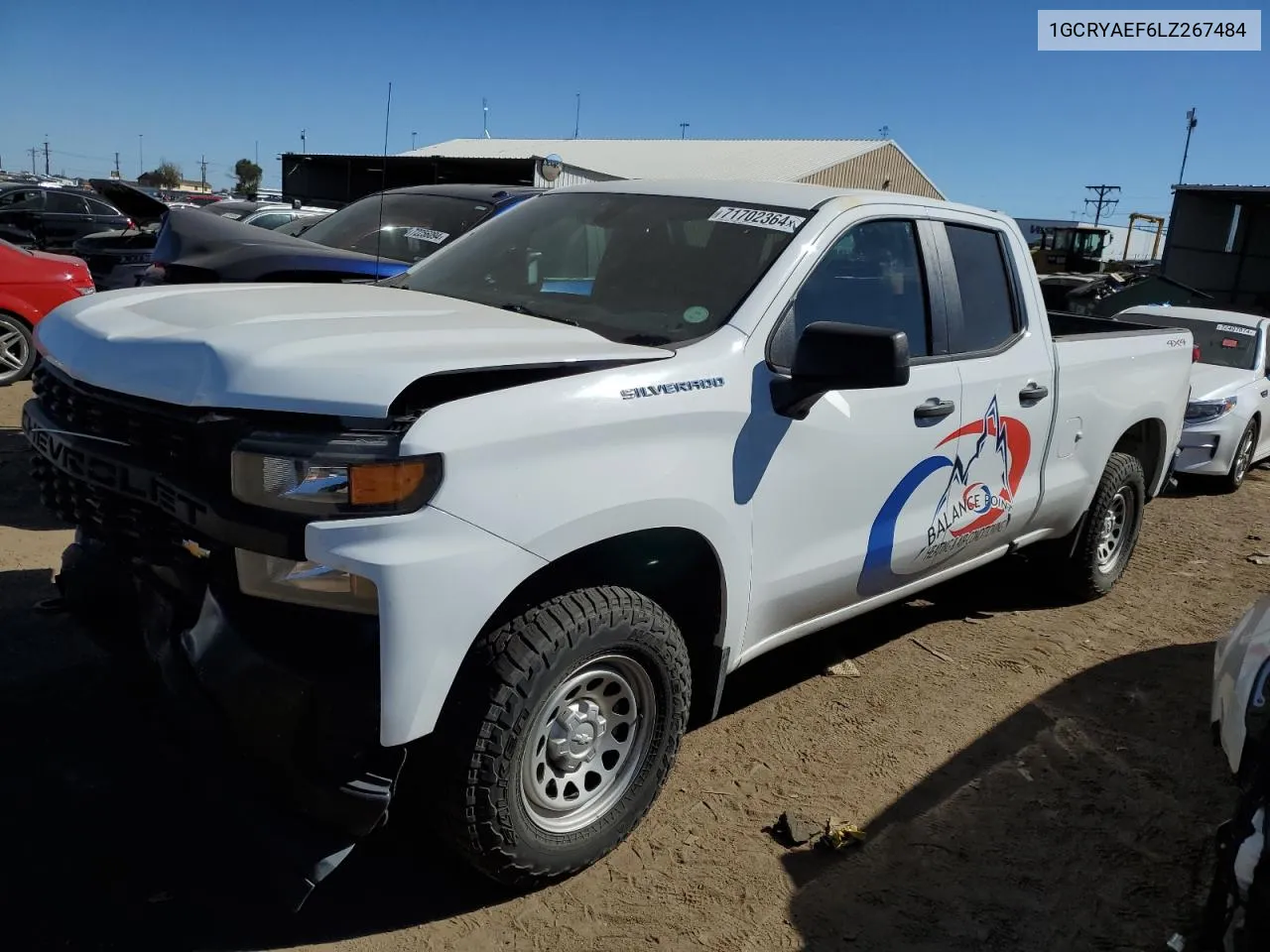 2020 Chevrolet Silverado K1500 VIN: 1GCRYAEF6LZ267484 Lot: 71702364