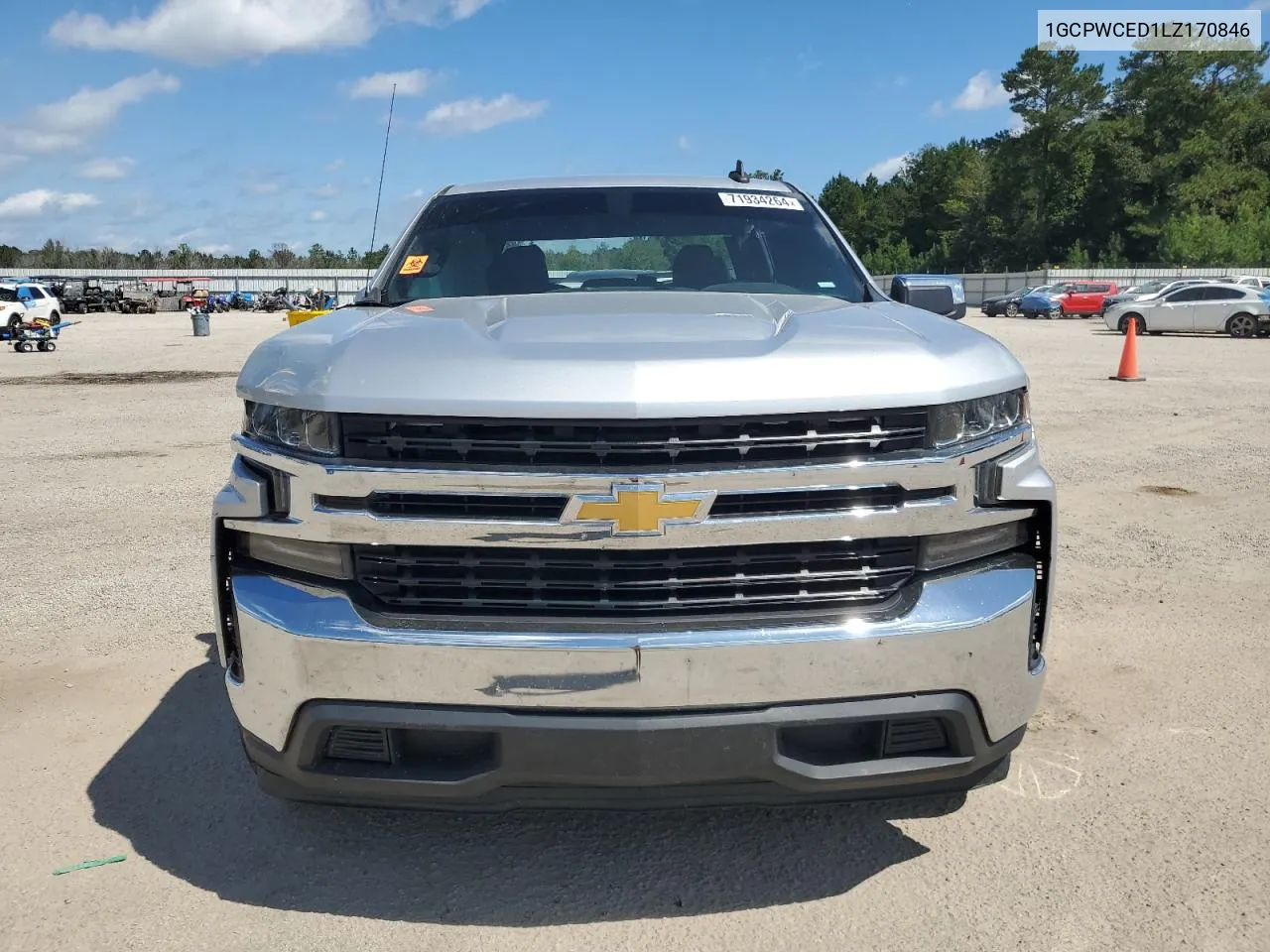 2020 Chevrolet Silverado C1500 Lt VIN: 1GCPWCED1LZ170846 Lot: 71934264