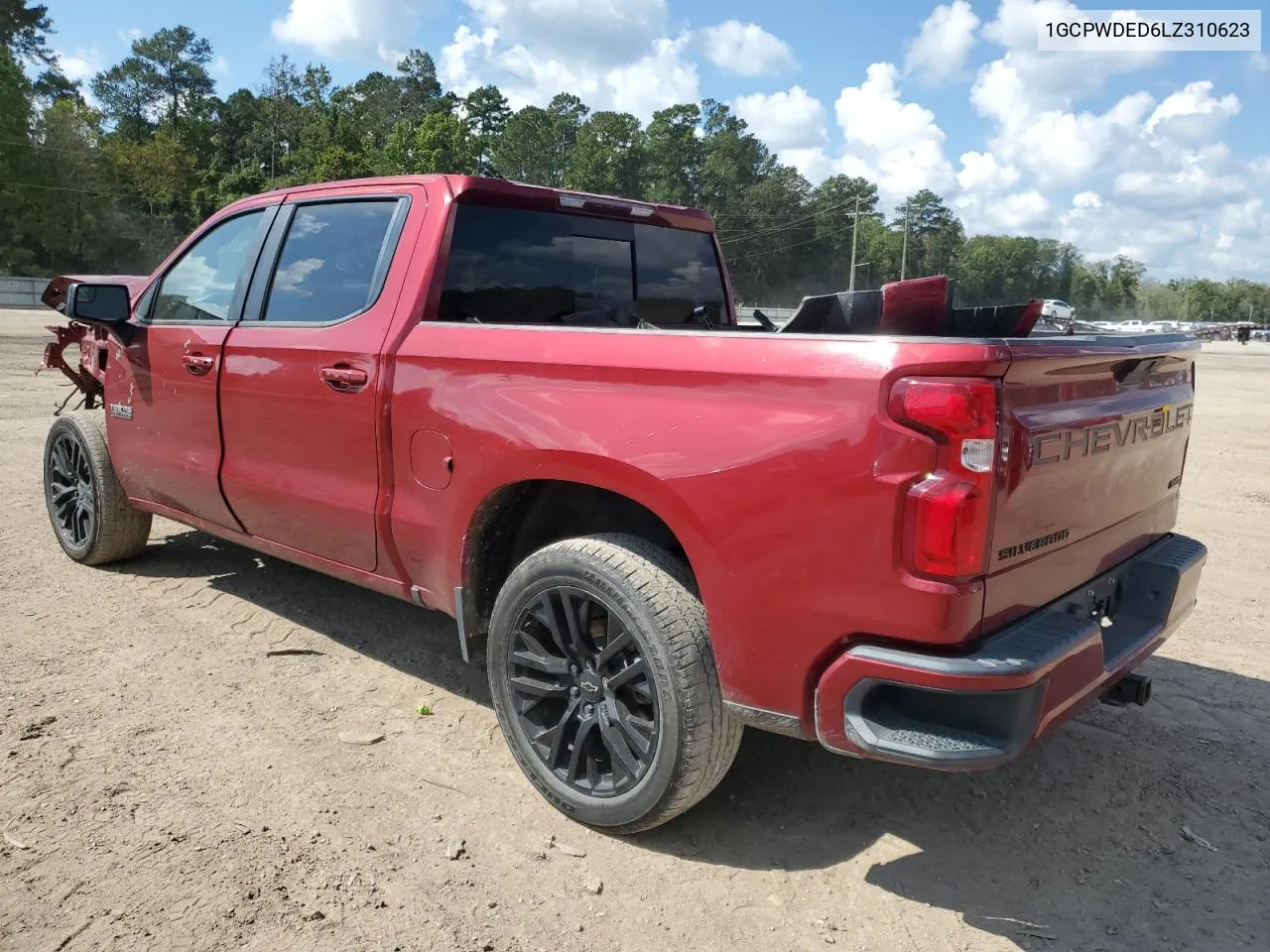 2020 Chevrolet Silverado C1500 Rst VIN: 1GCPWDED6LZ310623 Lot: 72351274