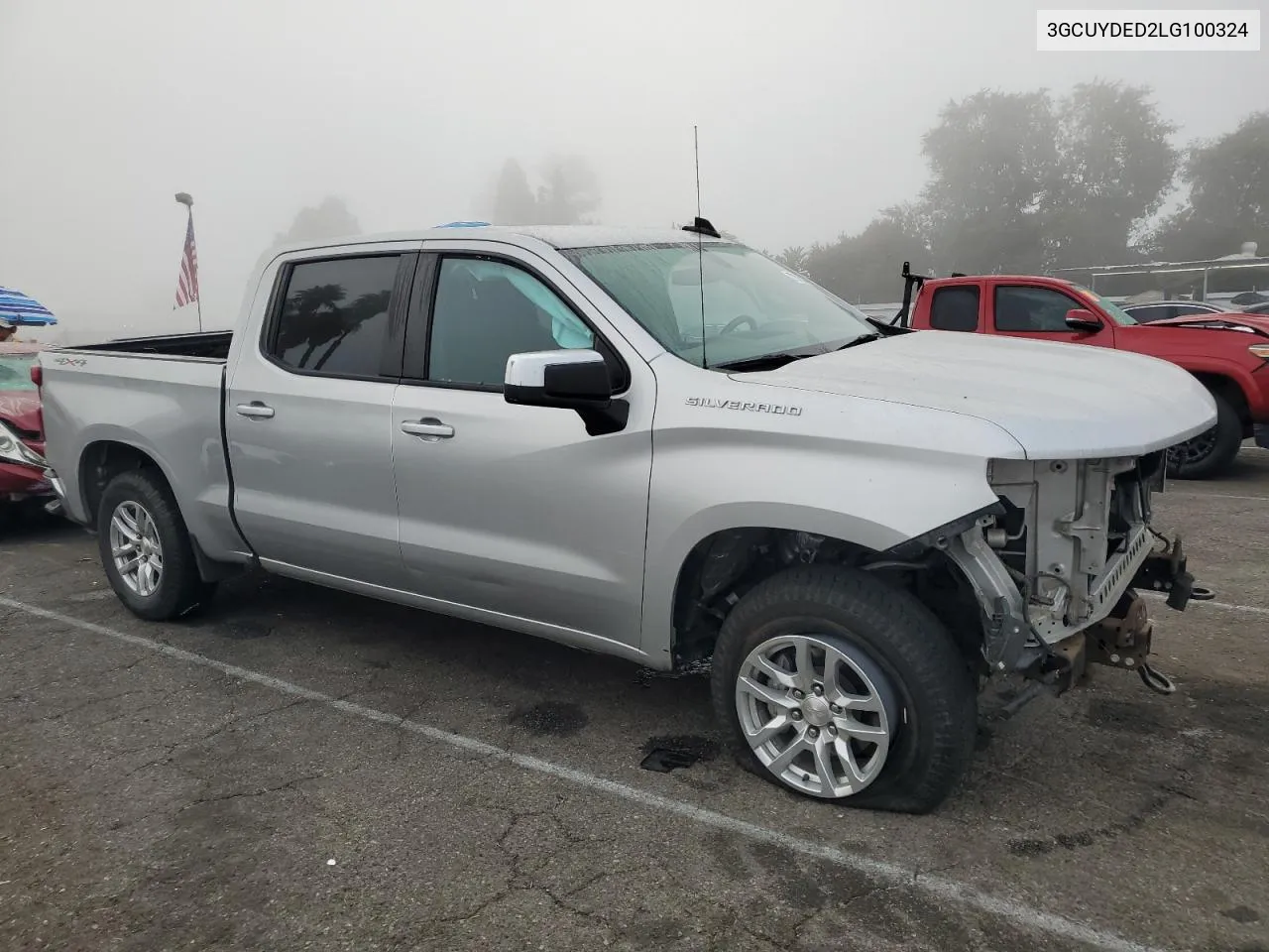 2020 Chevrolet Silverado K1500 Lt VIN: 3GCUYDED2LG100324 Lot: 72392524