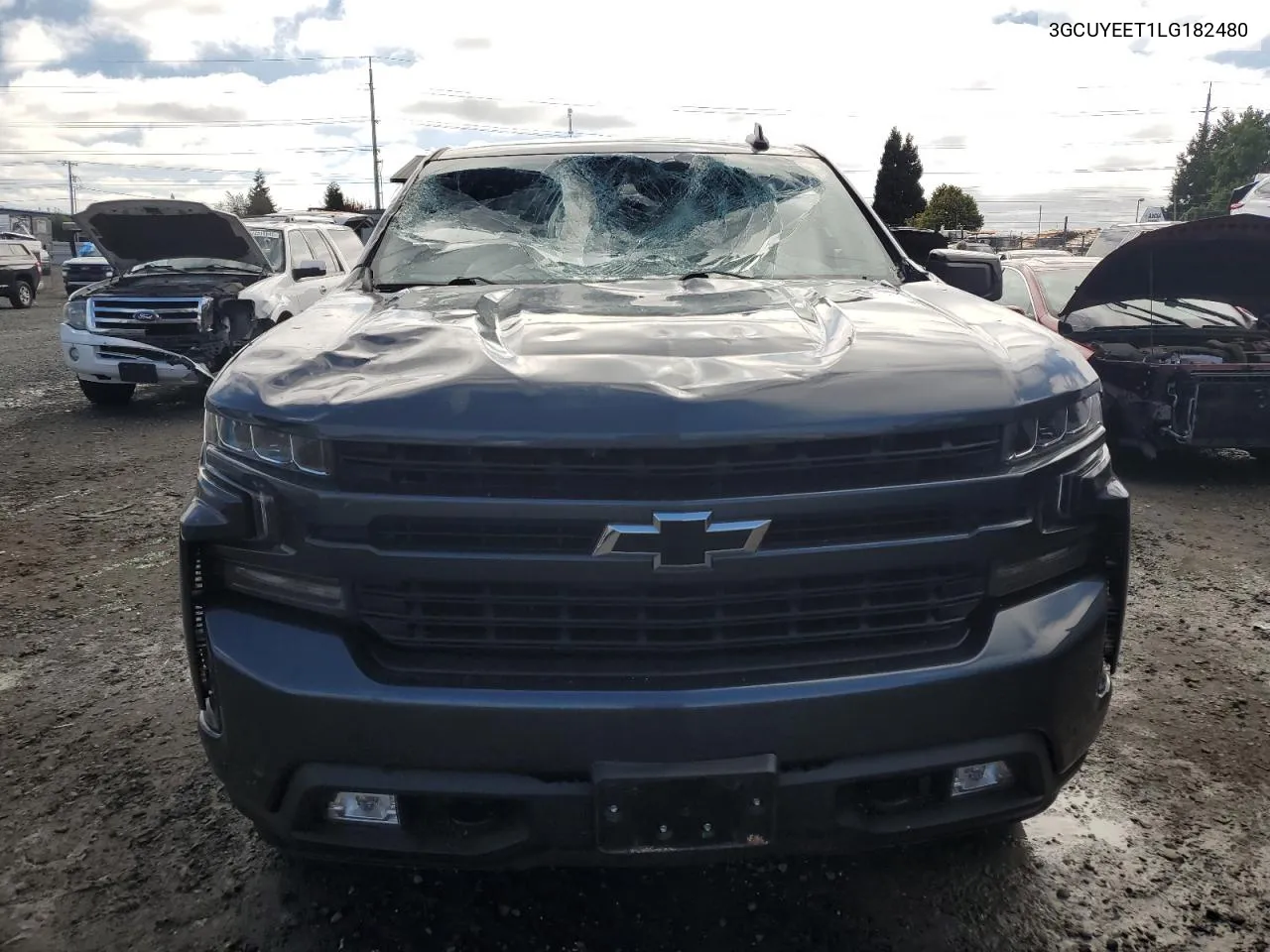 2020 Chevrolet Silverado K1500 Rst VIN: 3GCUYEET1LG182480 Lot: 72550704