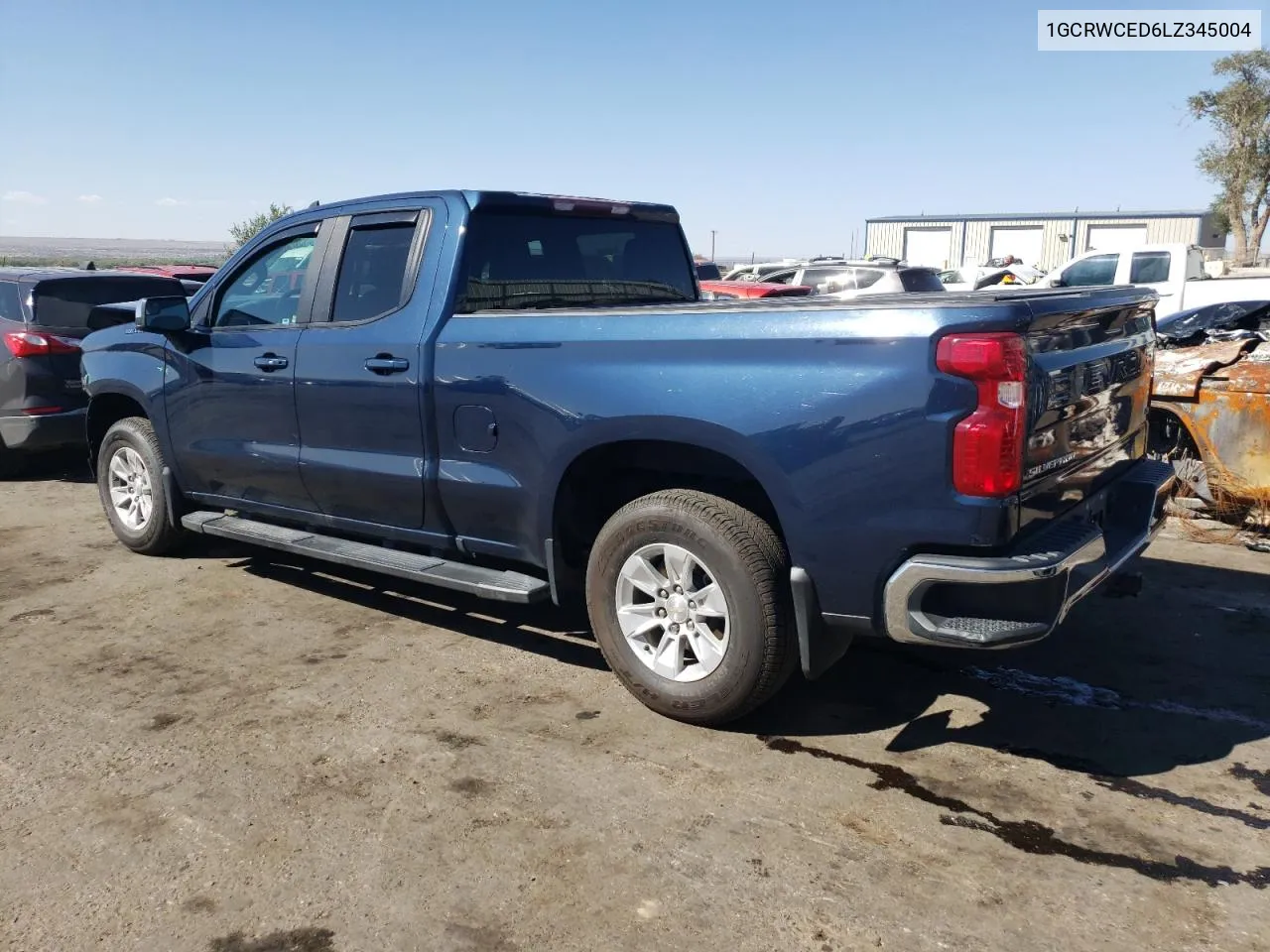 2020 Chevrolet Silverado C1500 Lt VIN: 1GCRWCED6LZ345004 Lot: 72551644