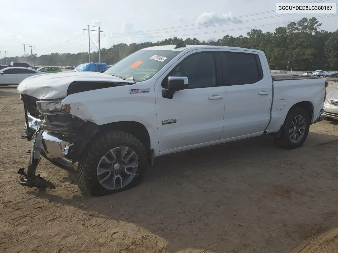 2020 Chevrolet Silverado K1500 Lt VIN: 3GCUYDED8LG380167 Lot: 72766984