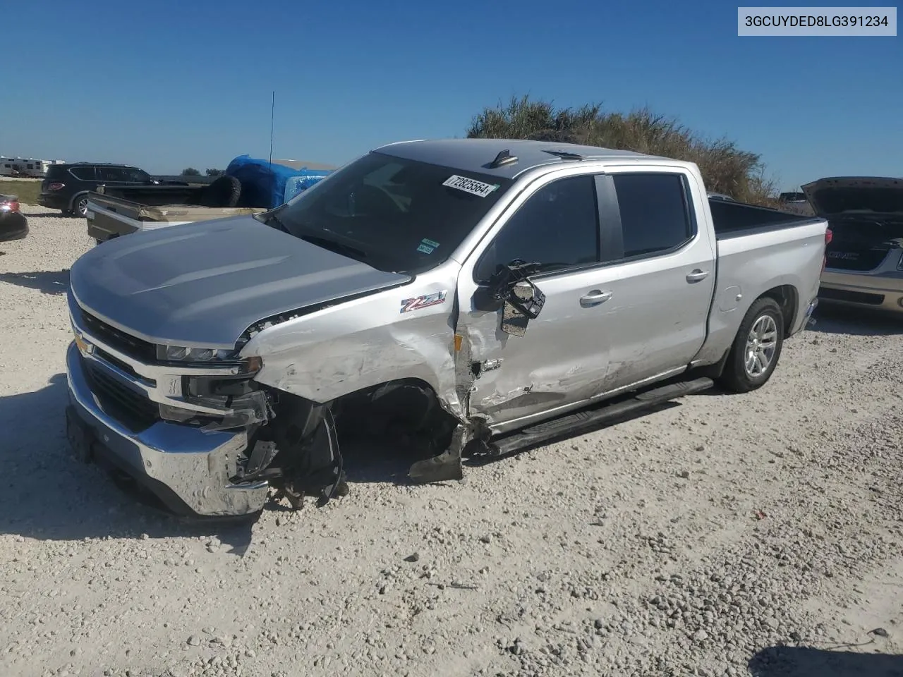 2020 Chevrolet Silverado K1500 Lt VIN: 3GCUYDED8LG391234 Lot: 72825564