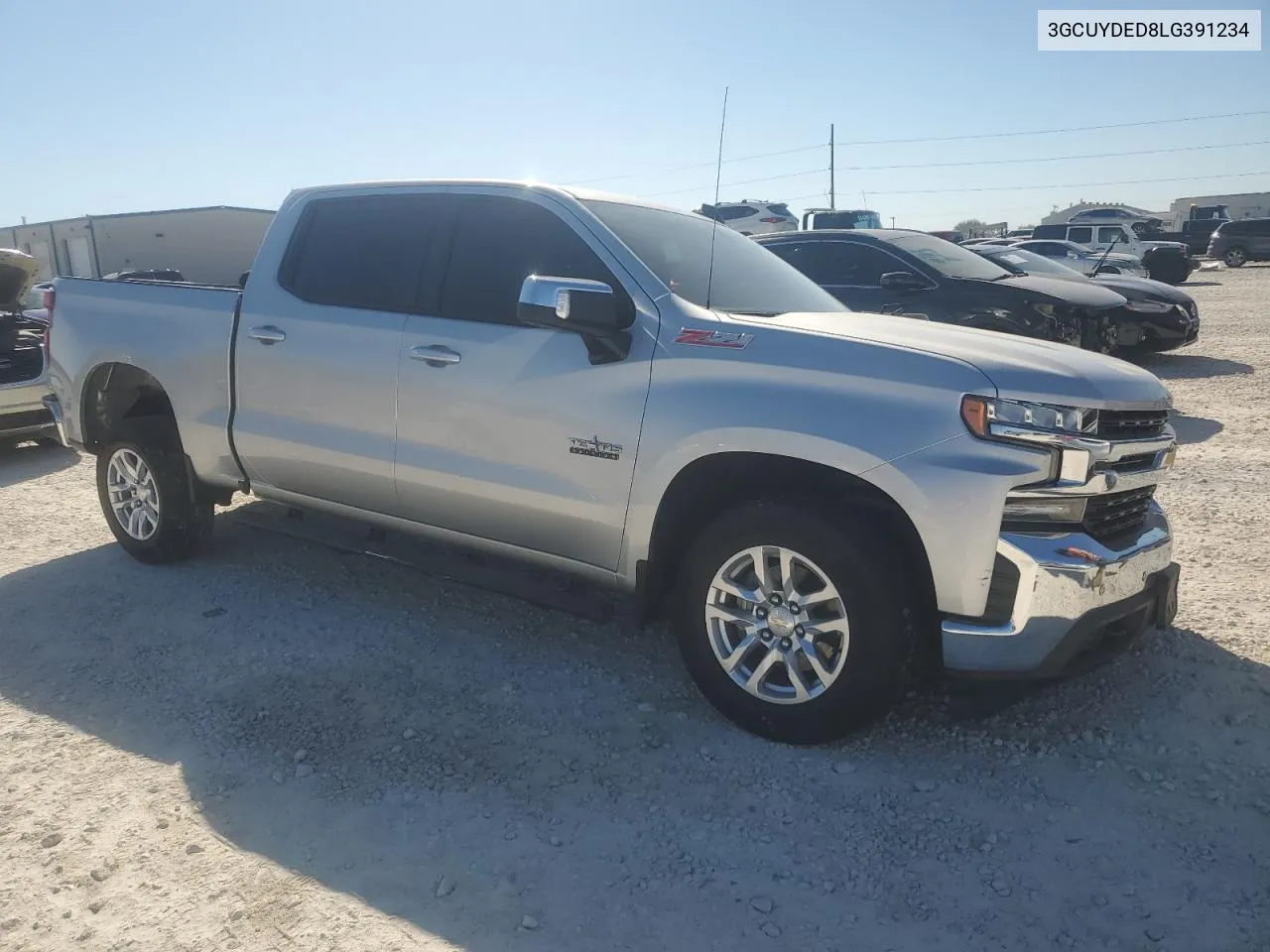 2020 Chevrolet Silverado K1500 Lt VIN: 3GCUYDED8LG391234 Lot: 72825564