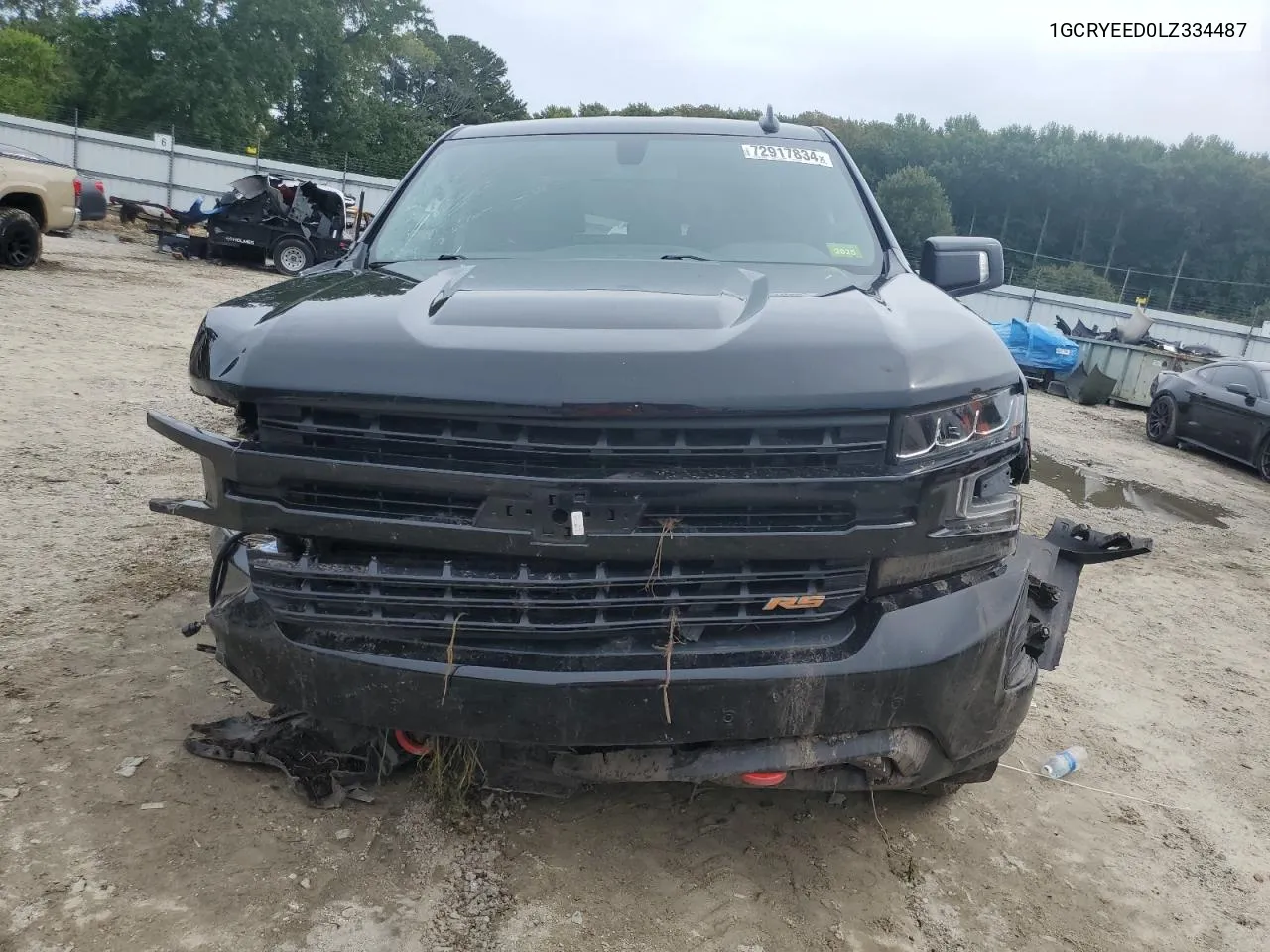 2020 Chevrolet Silverado K1500 Rst VIN: 1GCRYEED0LZ334487 Lot: 72917834