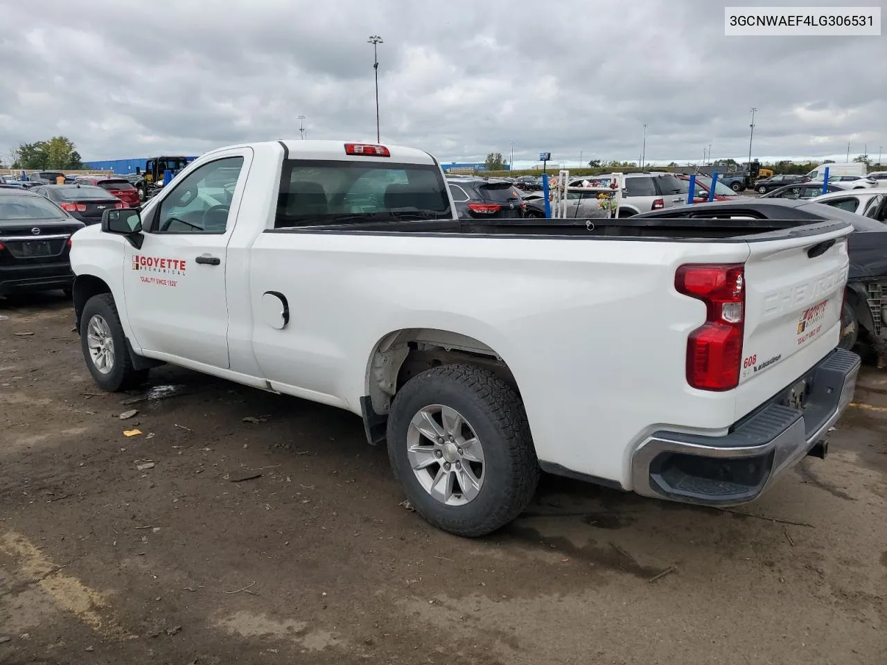 2020 Chevrolet Silverado C1500 VIN: 3GCNWAEF4LG306531 Lot: 73136574