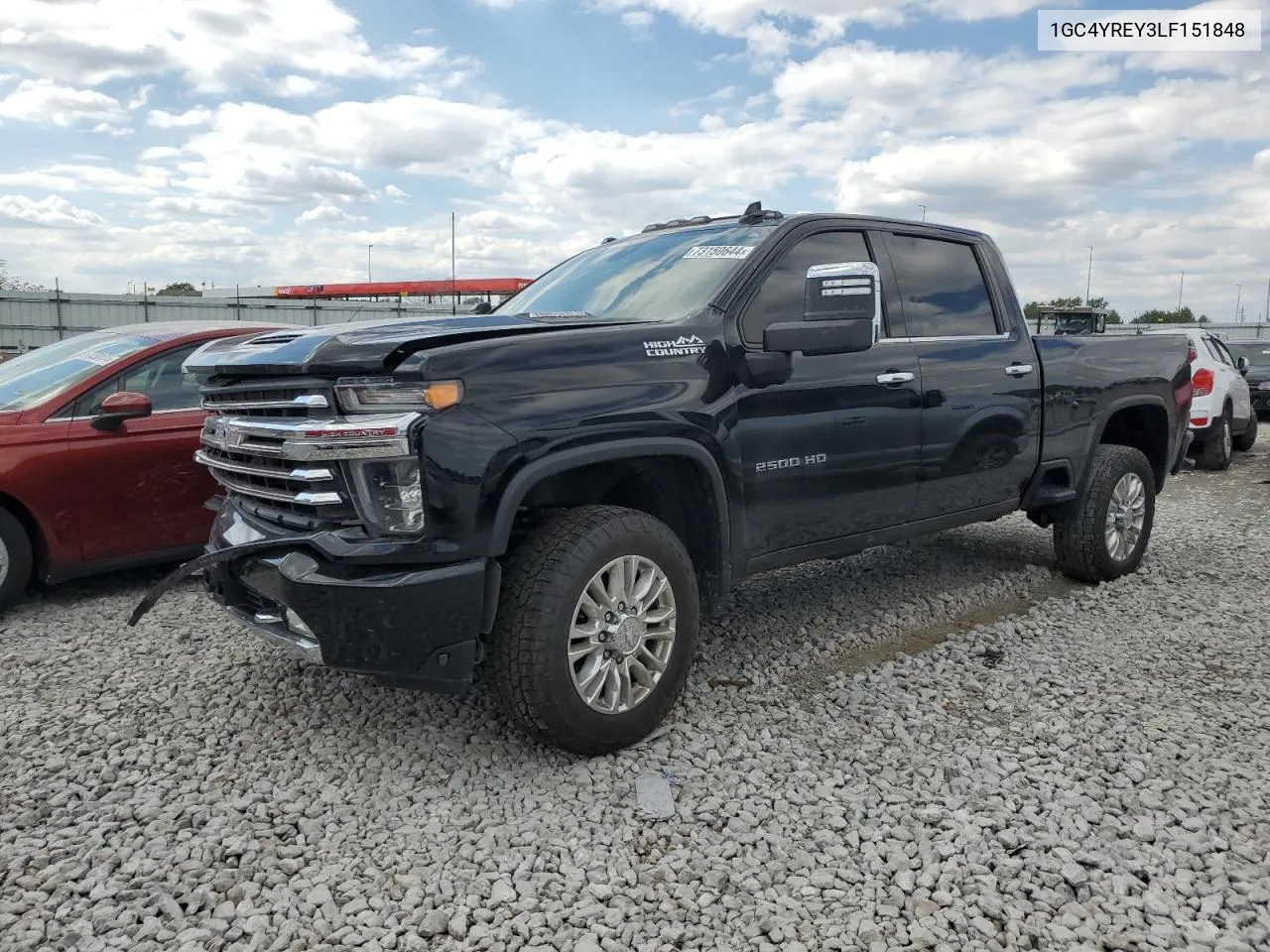 2020 Chevrolet Silverado K2500 High Country VIN: 1GC4YREY3LF151848 Lot: 73150644