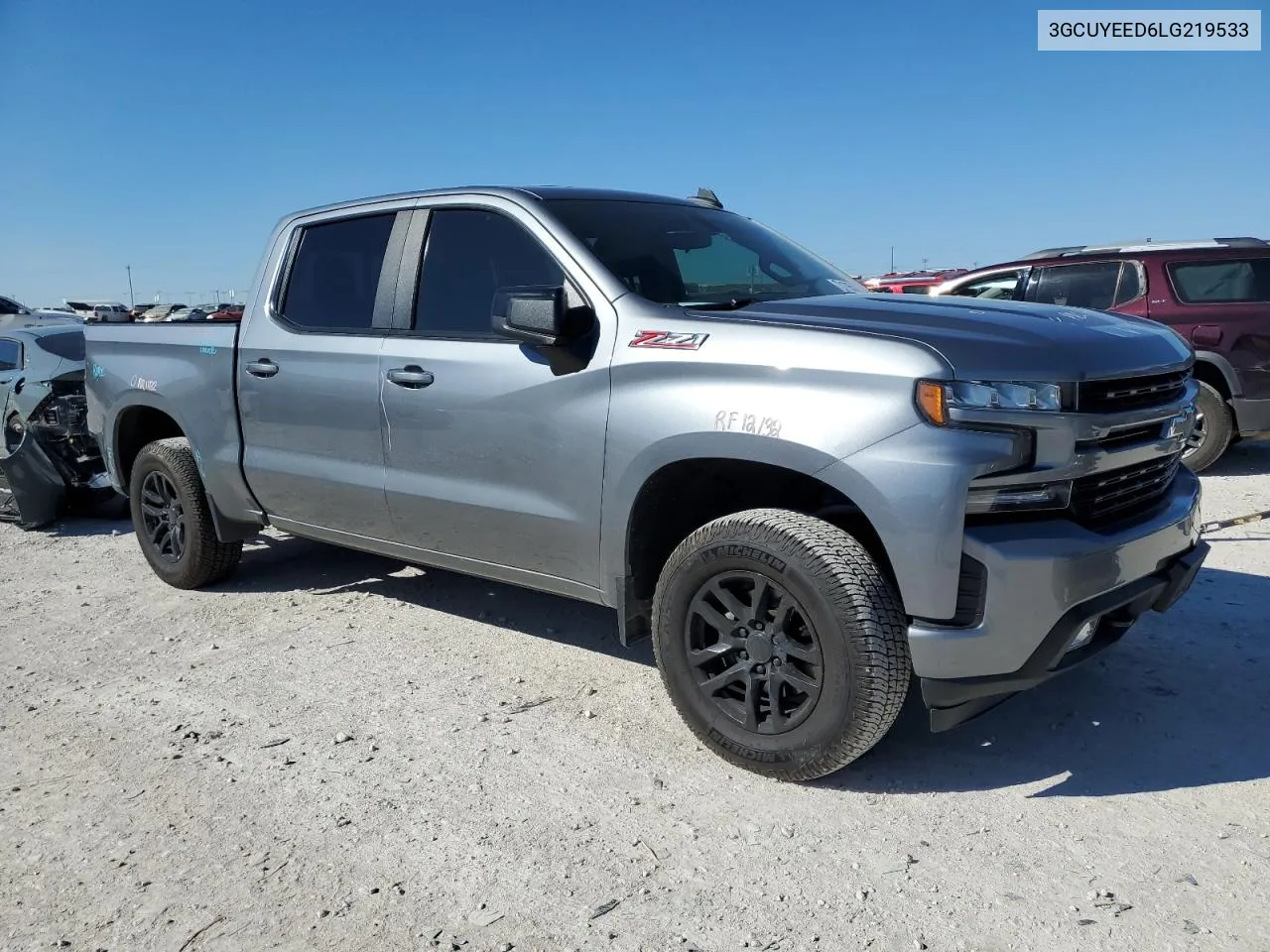 2020 Chevrolet Silverado K1500 Rst VIN: 3GCUYEED6LG219533 Lot: 73179534