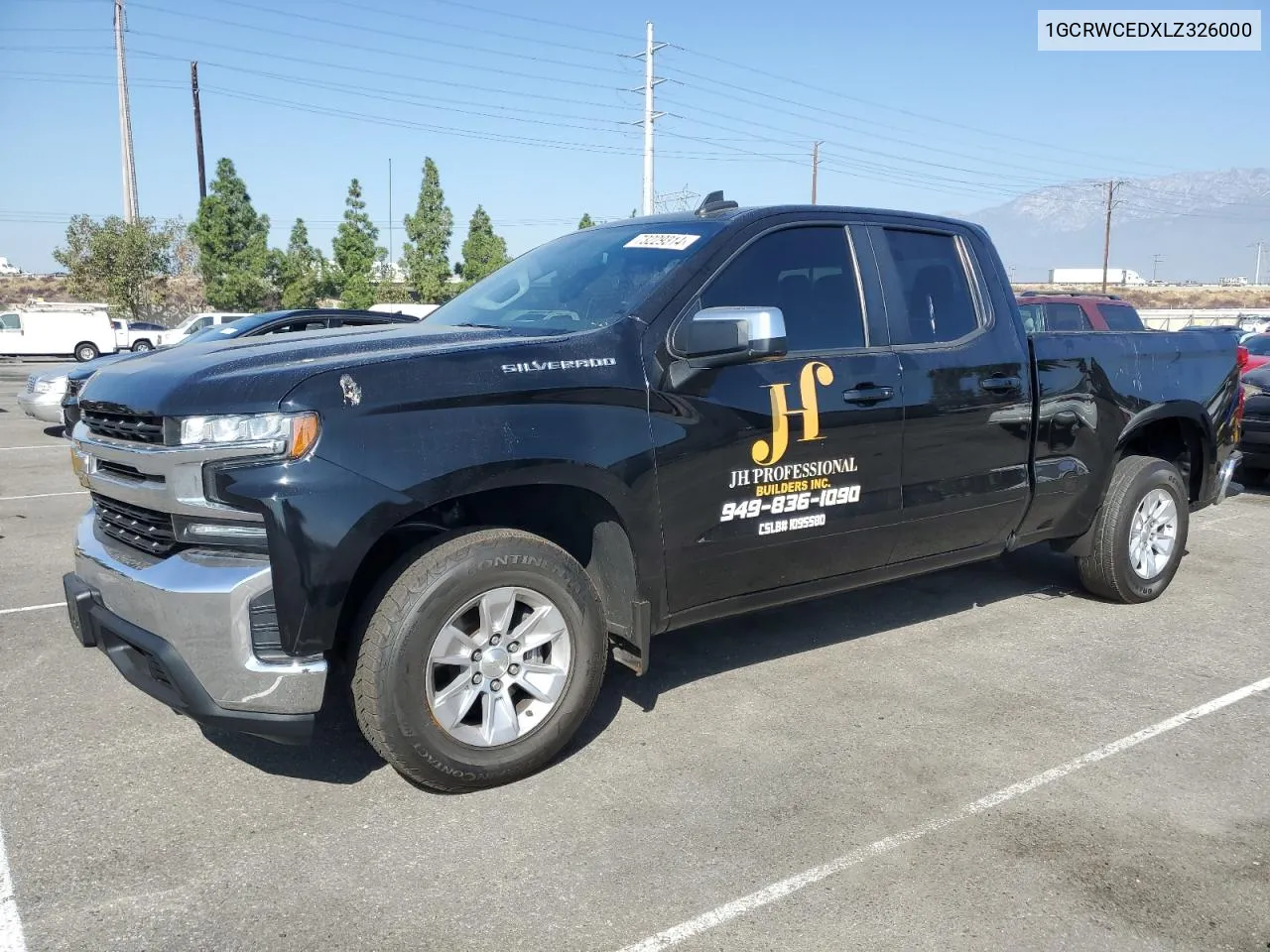 2020 Chevrolet Silverado C1500 Lt VIN: 1GCRWCEDXLZ326000 Lot: 73229314