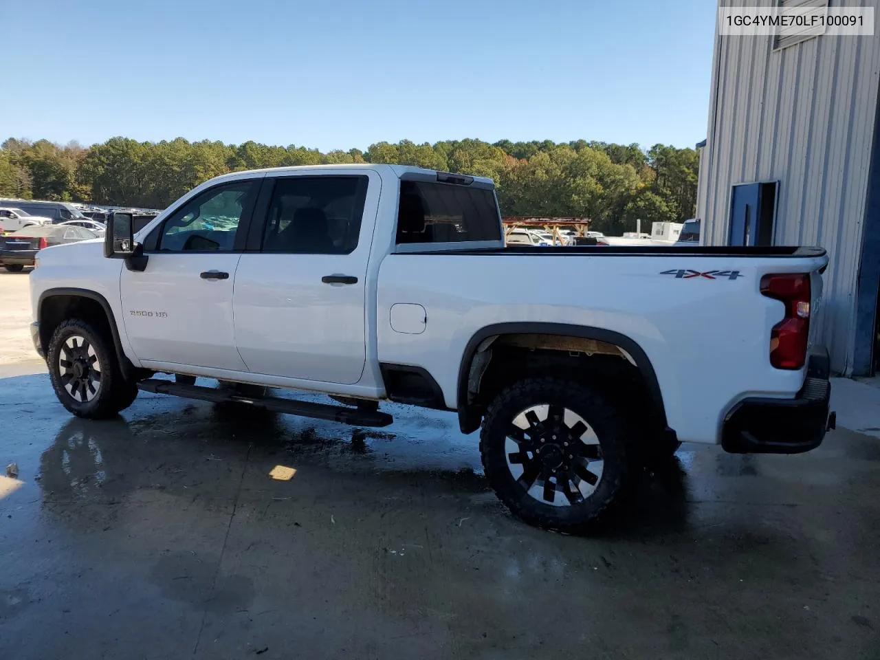 2020 Chevrolet Silverado K2500 Custom VIN: 1GC4YME70LF100091 Lot: 73283154